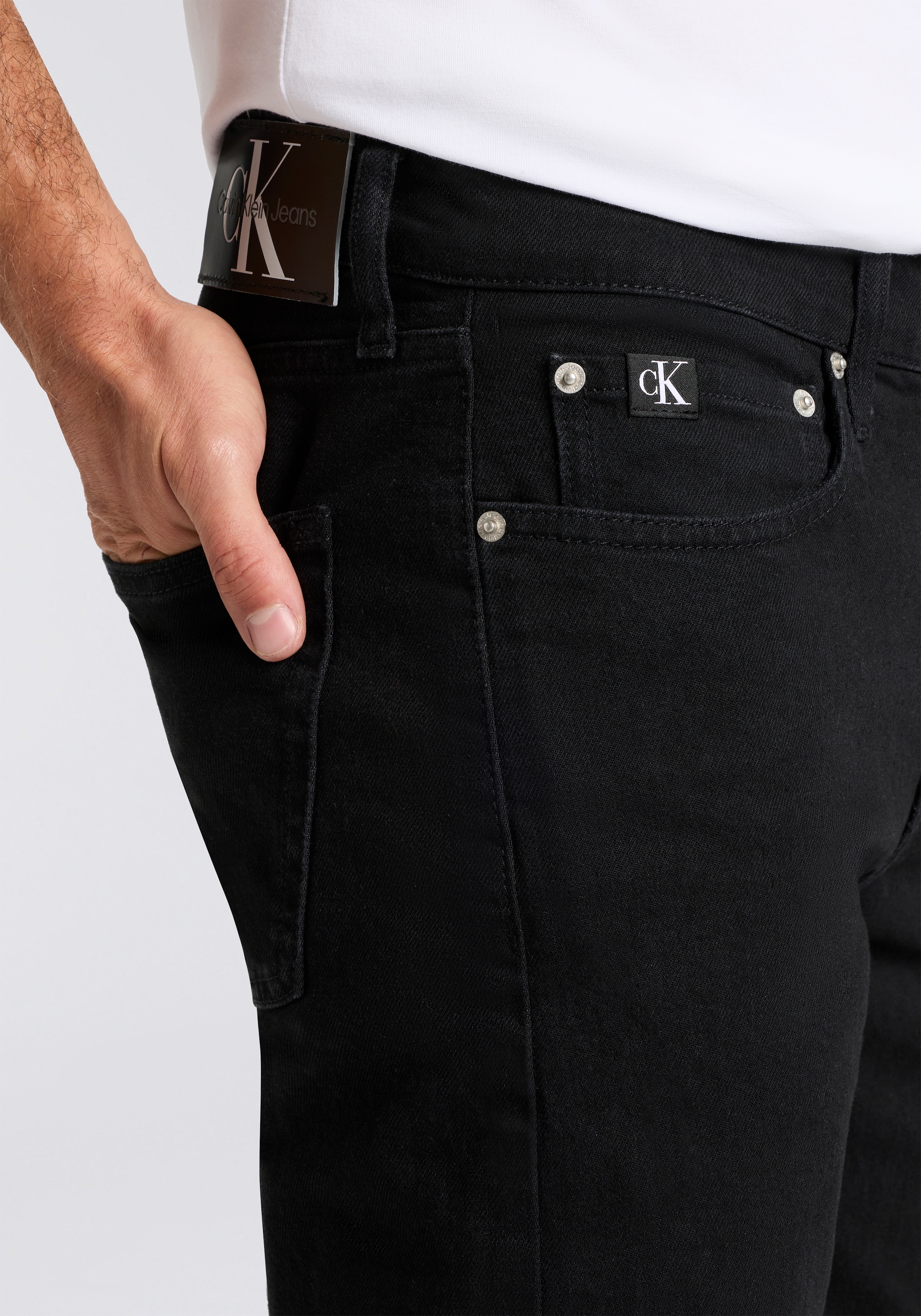 Calvin Klein Jeans Jeans slim »SLIM TAPER« mit Markenlabel