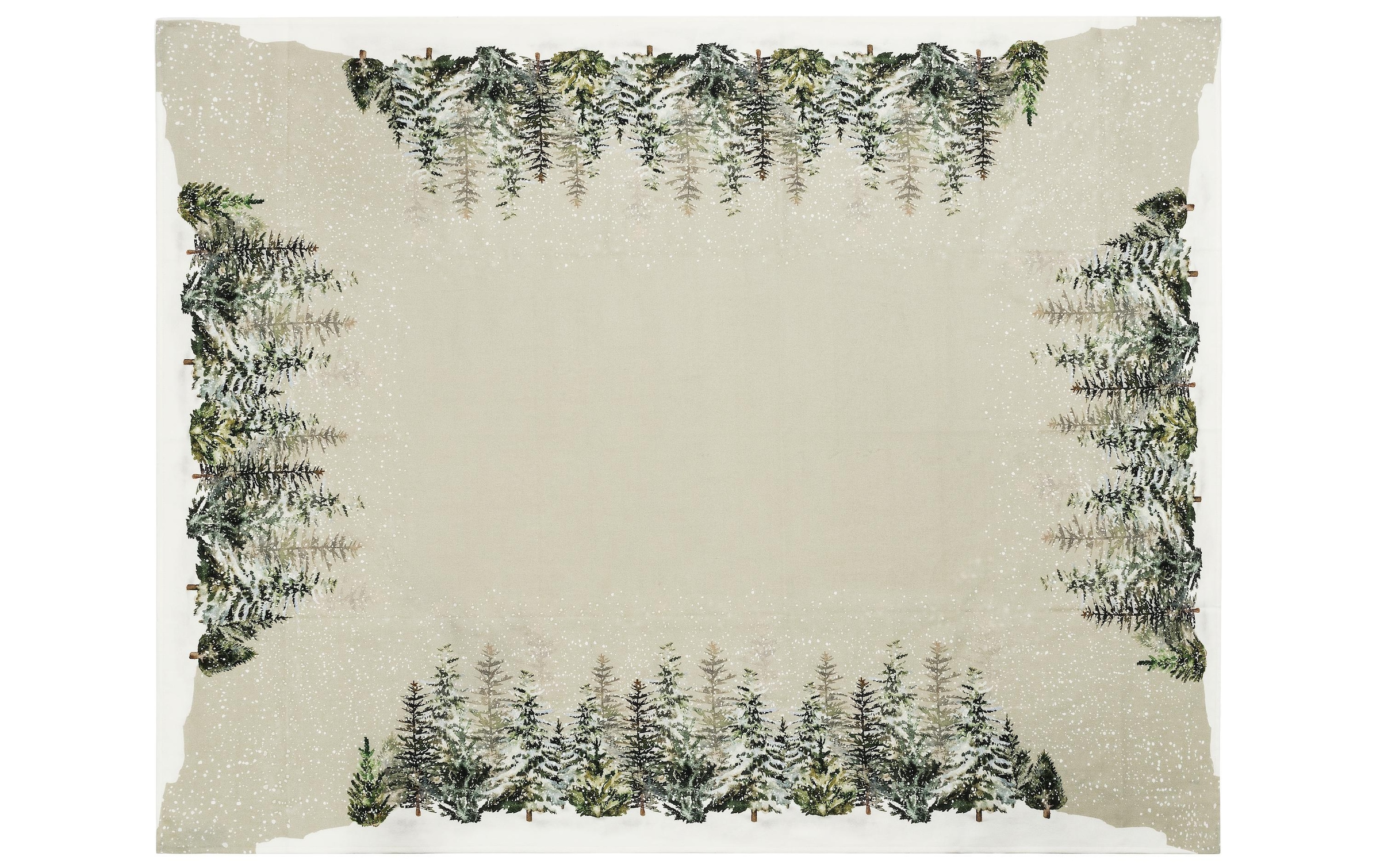 PICHLER Nappe »Foret 150 cm x 250 cm« Schmal gesäumte Tischdecke