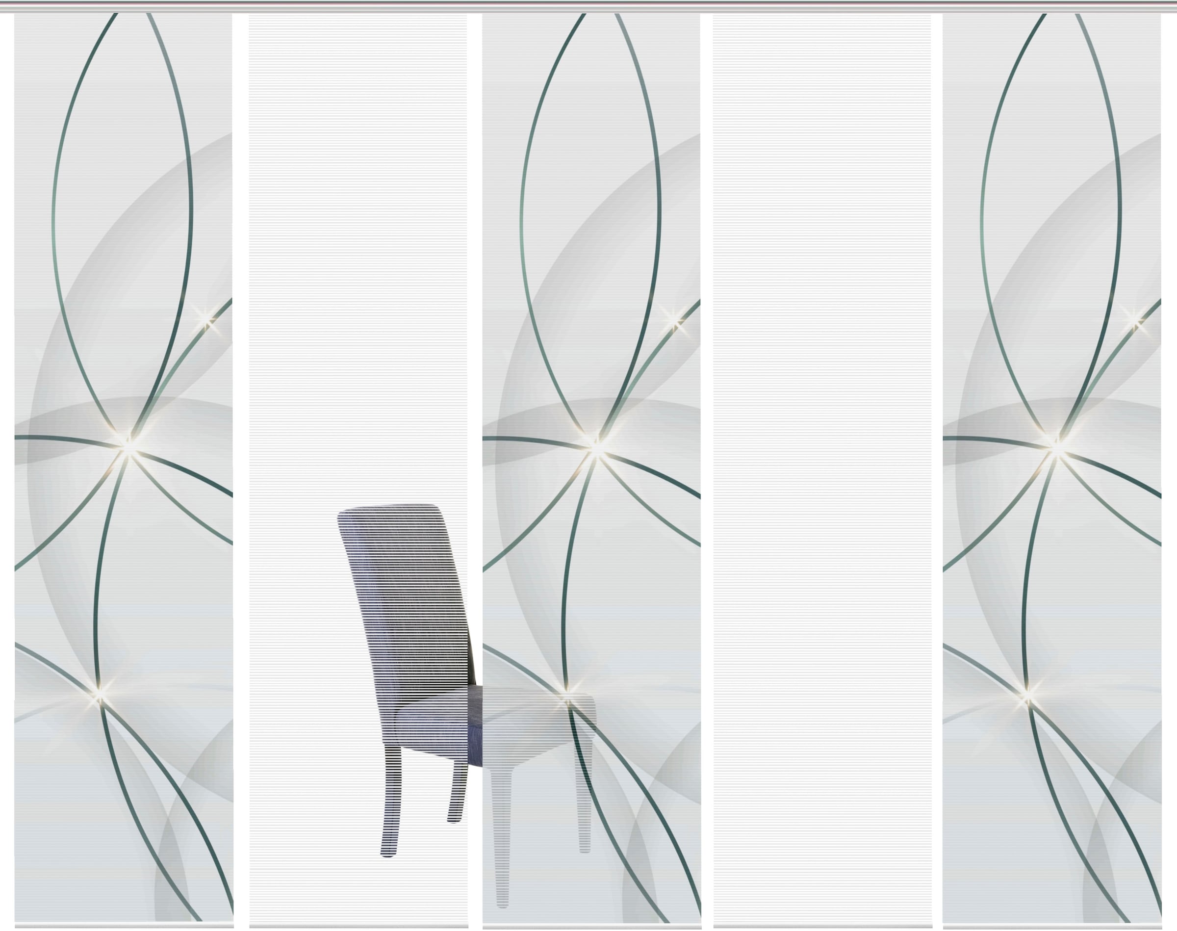 Vision S Schiebegardine »BLINKI« Paneelwagen 1 Stk. tlg. DIGITALDRUCK