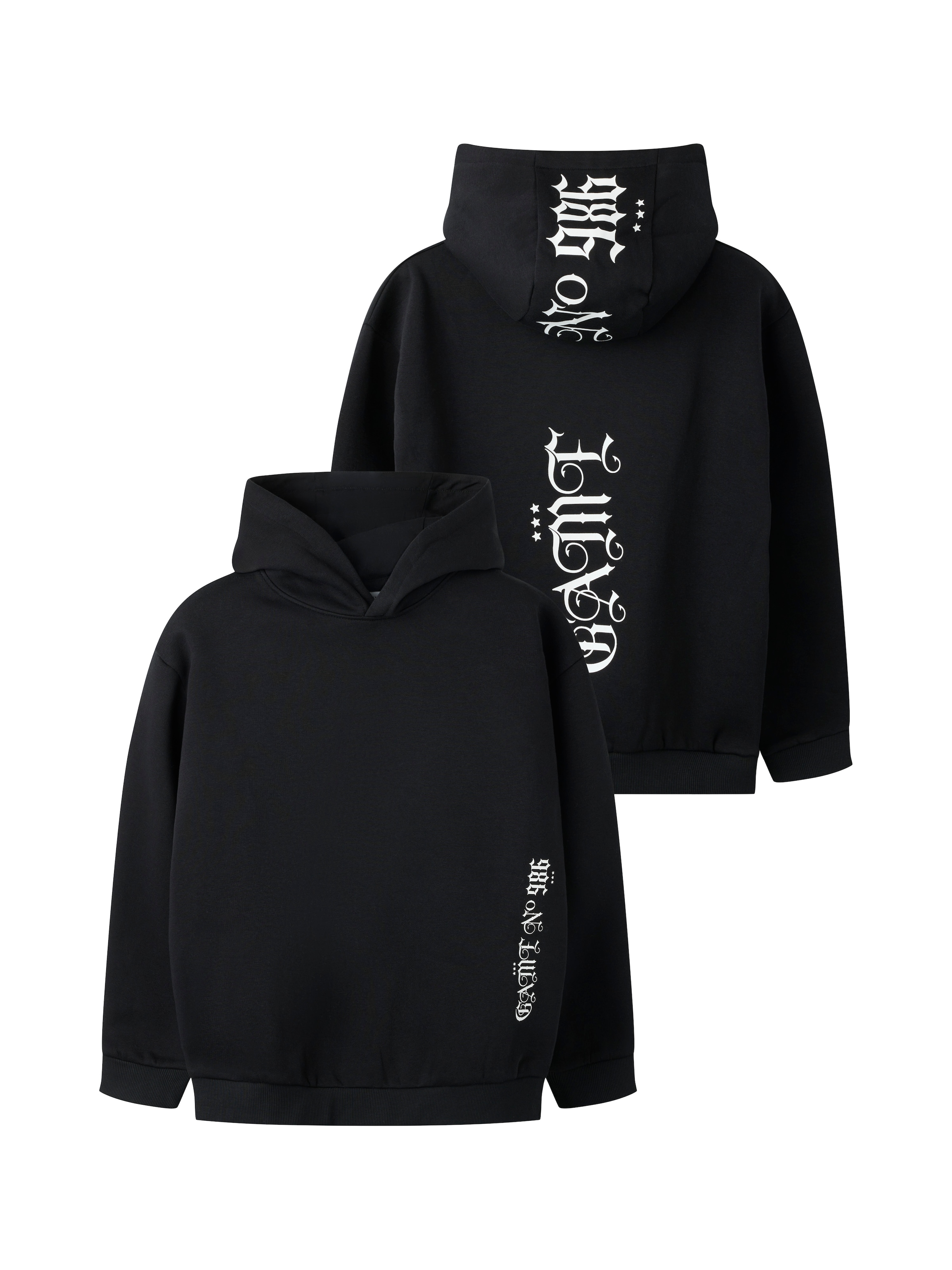 Name It Kapuzensweatshirt »NKMNESTOR LS RLX SWE BRU WH«, Baumwollmischung, locker geschnitten
