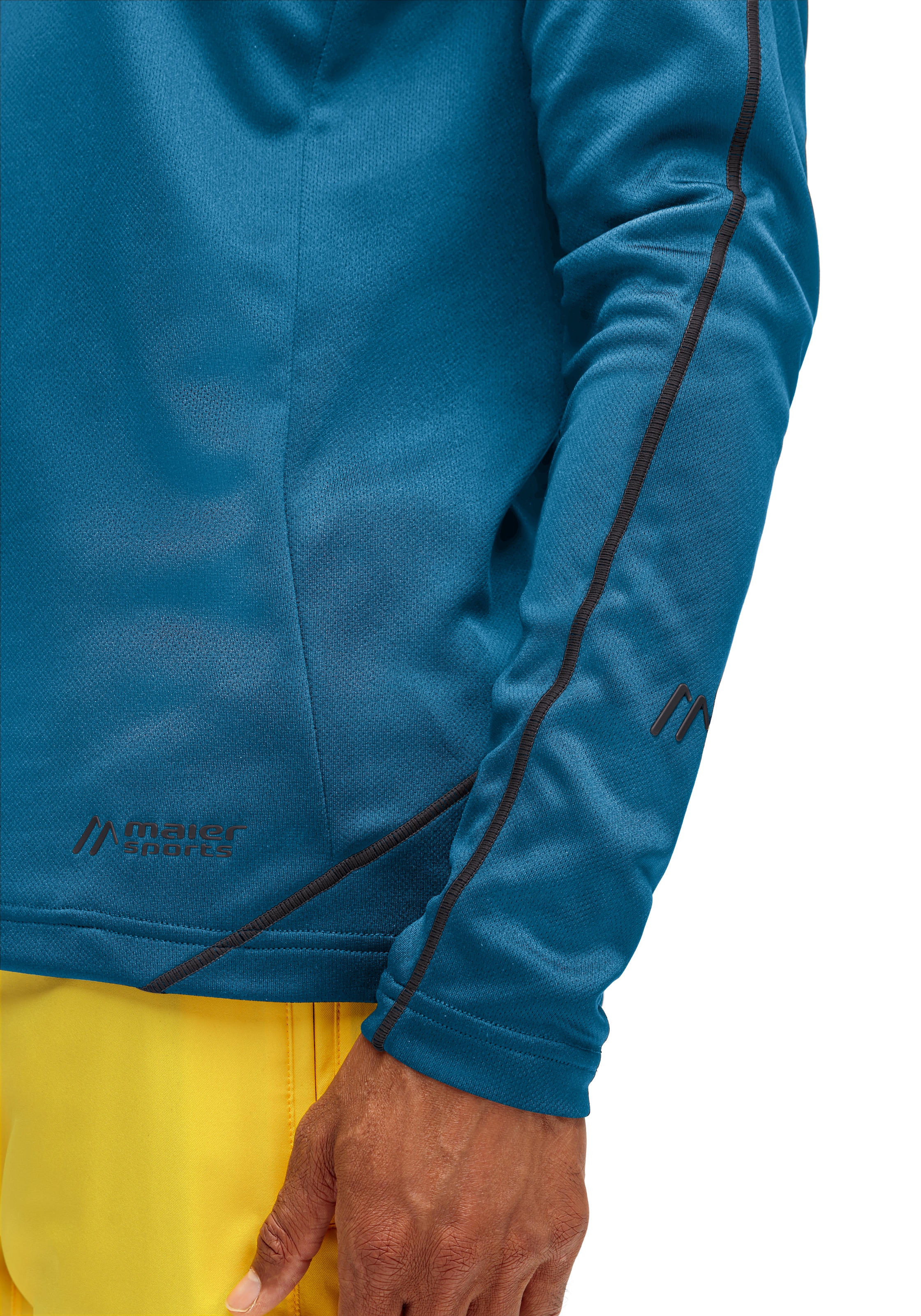 Maier Sports T-shirt fonctionnel »Roger« funktionaler Herren Midlayer für Outdoor Touren und Ausflüge