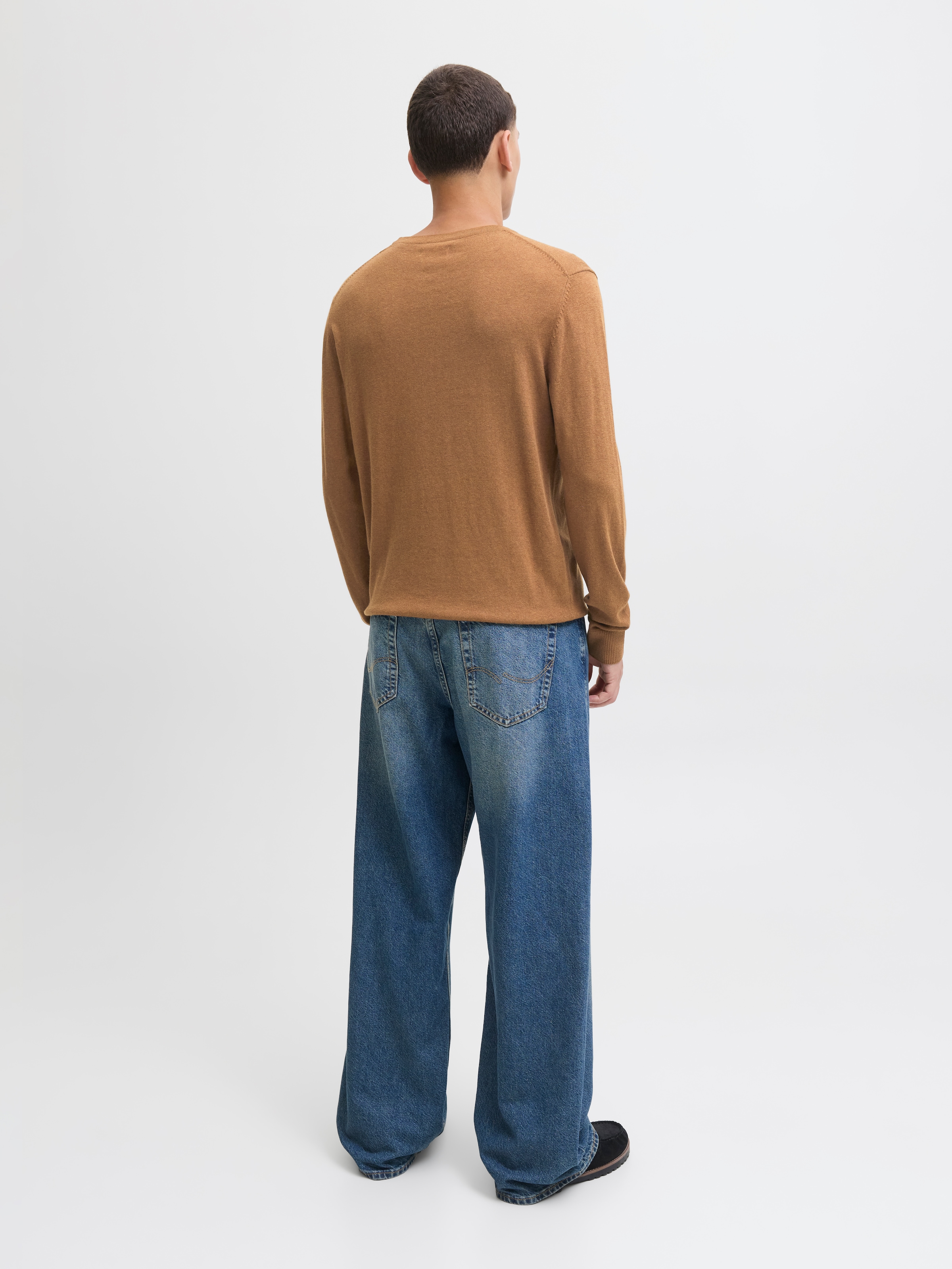 Jack & Jones »JJEEMIL KNIT CREW NECK NOOS« mélange coton, coupe régulière