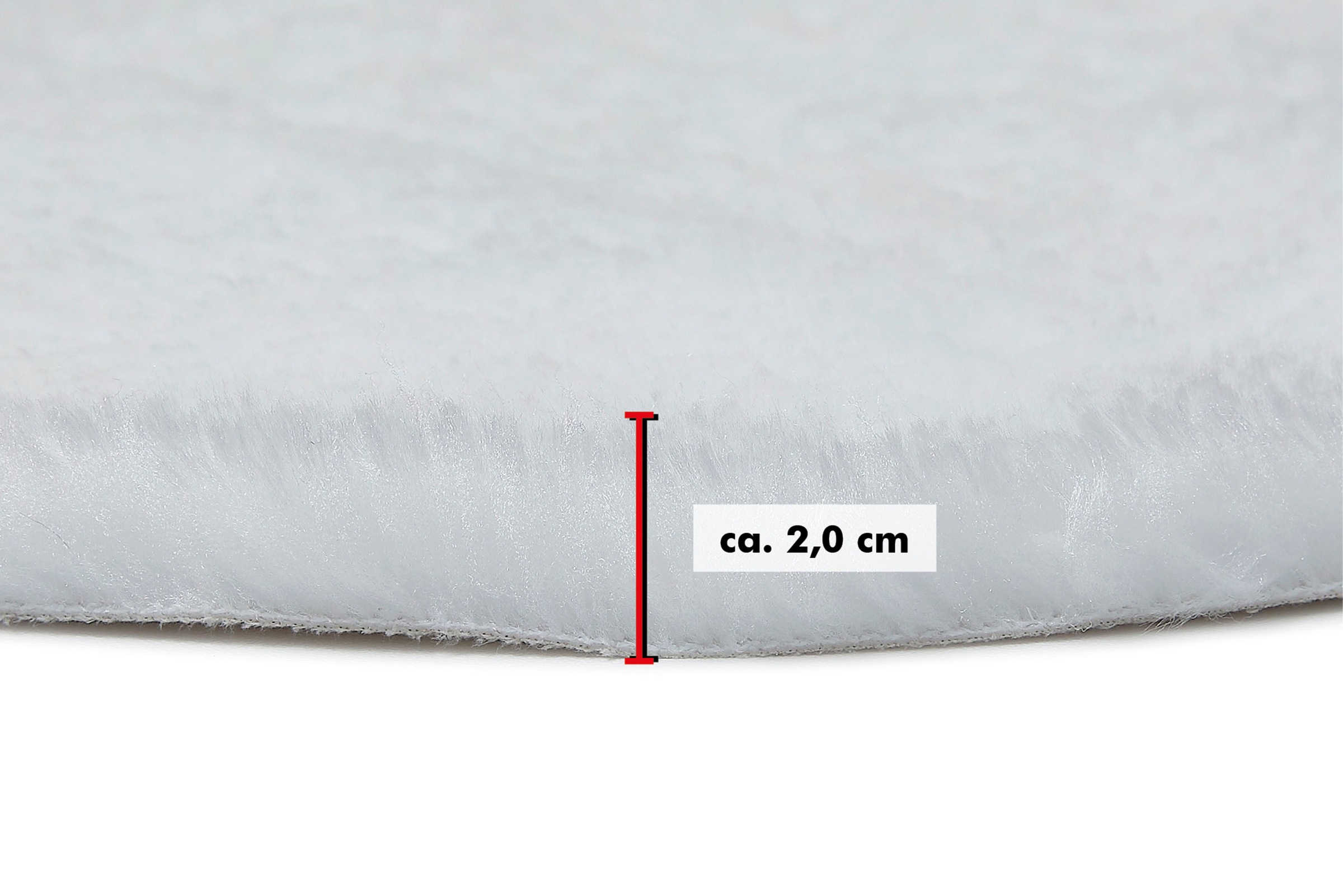 Andiamo Sitzkissen »Sitzauflage Lamm-Fellimitat« Kunstfell, rund, Ø 40 cm, auch als 4er Set