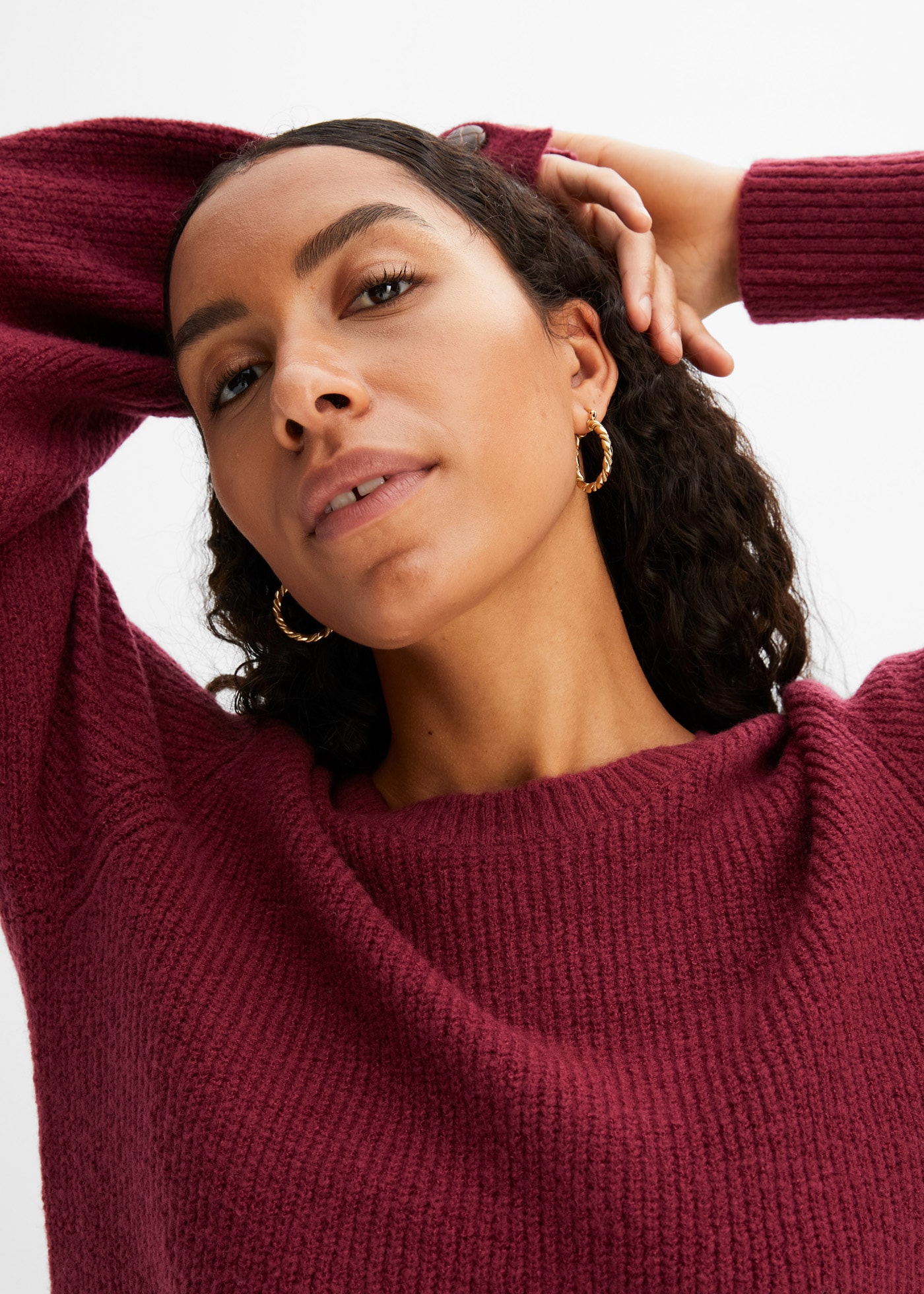 bonprix Pull long »Longpullover mit Knöpfen« Longpullover mit Knöpfen