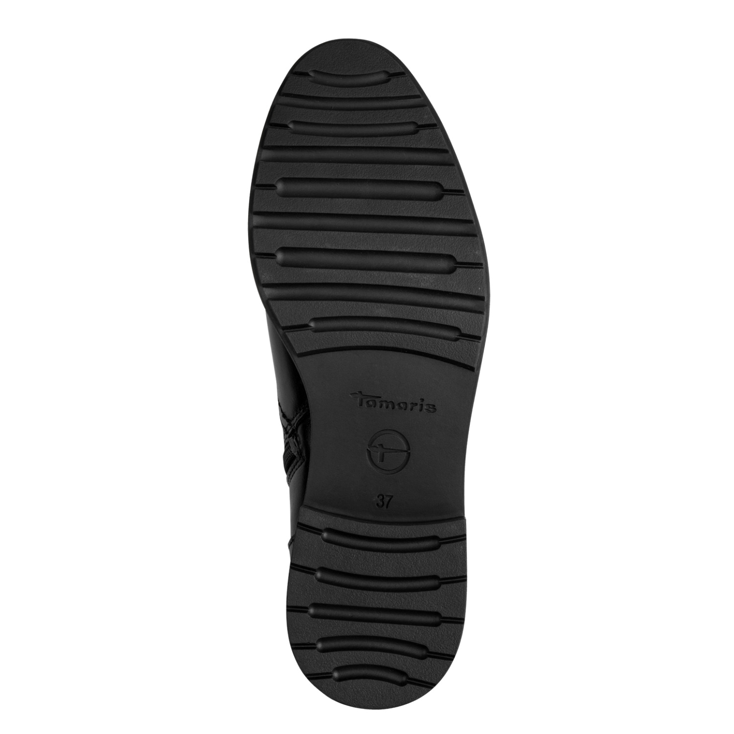 Tamaris Bottes  talon bloc, bottes hautes avec estampillage élégant du logo