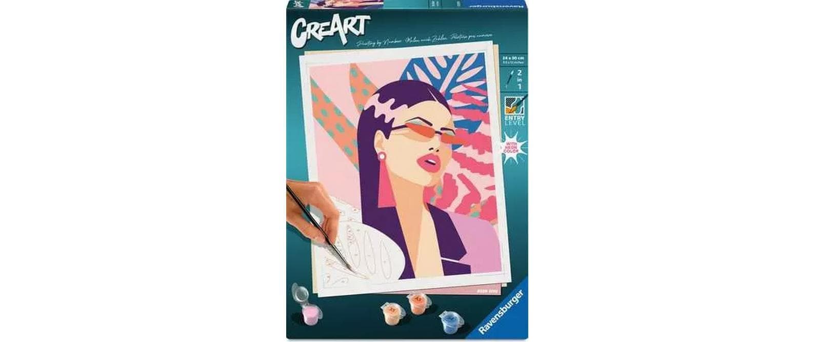 Ravensburger Malen nach Zahlen »CreArt Neon Diva 24 x 30 cm«