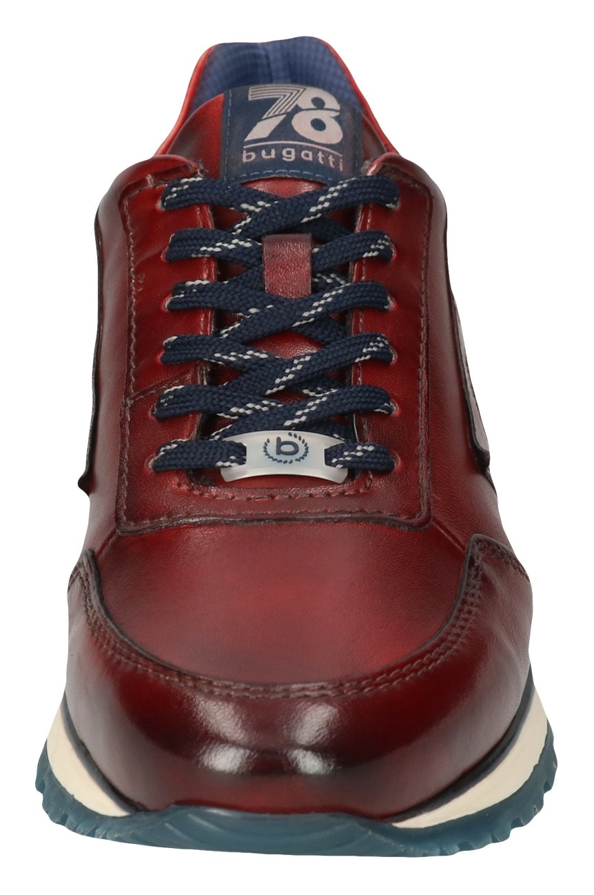 bugatti Sneakers  mit seitlichem Logoprägung, Freizeitschuh, Halbschuh, Schnürschuh