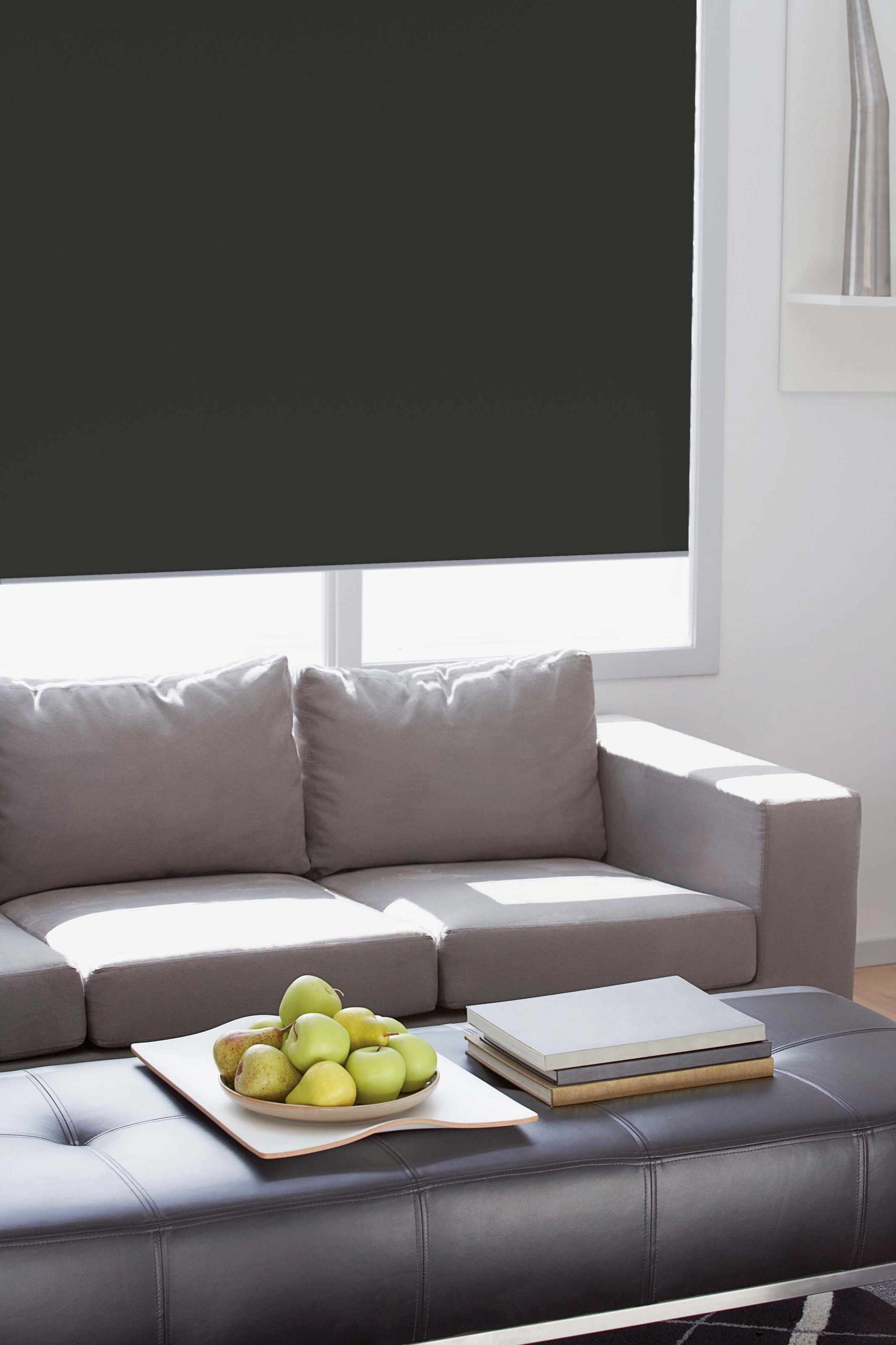 sunlines Seitenzugrollo »Eco-Line Upcycling« blickdicht Blendschutz mit Bohren freihängend