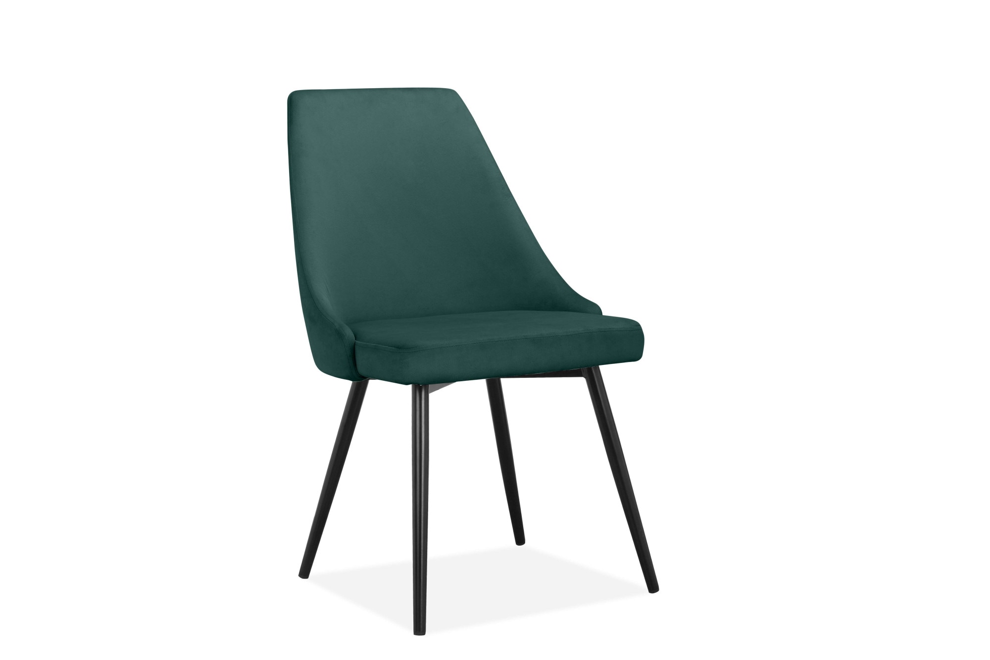 INOSIGN Essgruppe »Danny-Malio« Set, Set 100 cm, 5 Stk. tlg. Glastisch 100x100 cm mit 4 Stühlen (Veloursstoff), Gestell aus Metall