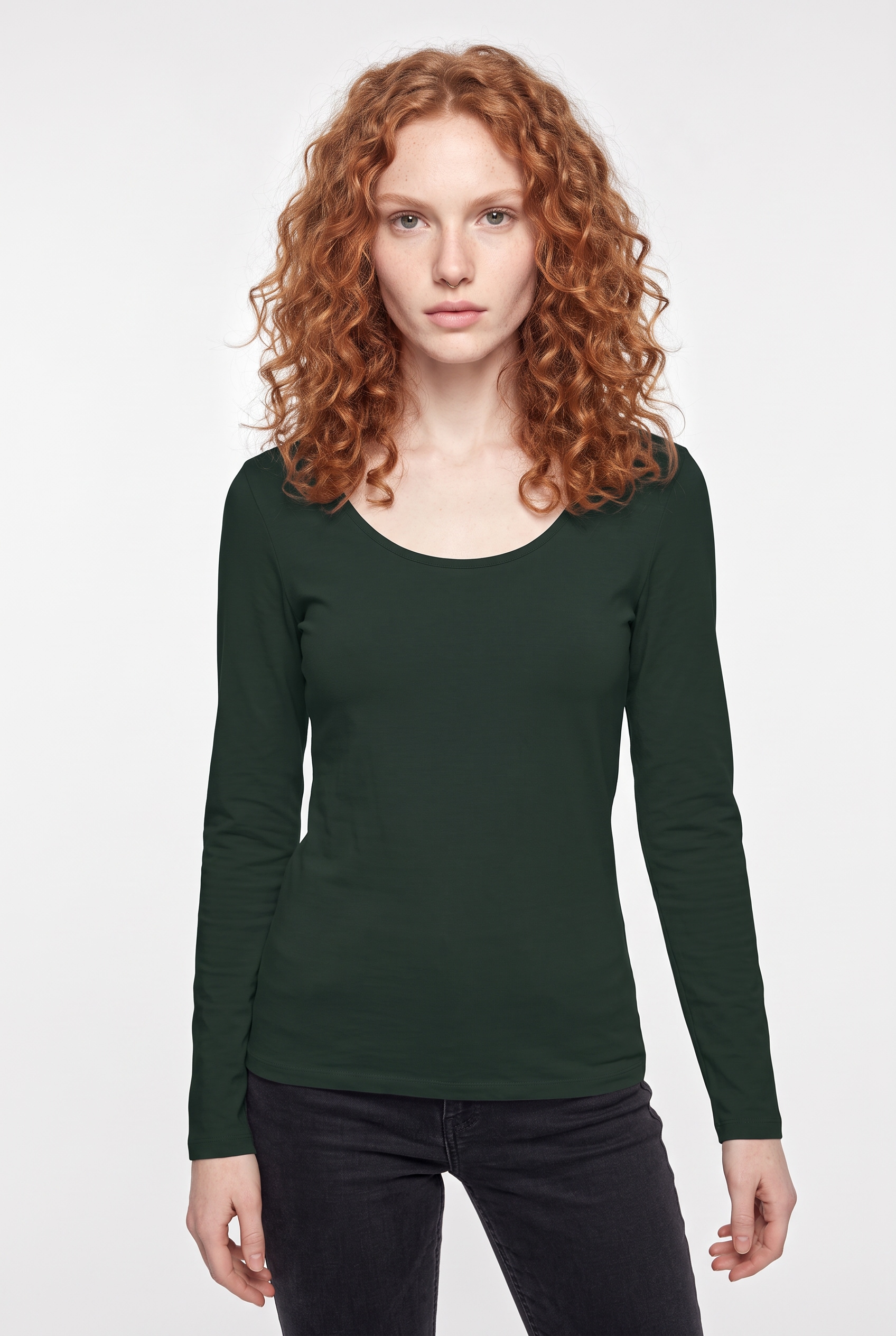 Vero Moda T-shirt à manches longues »VMMAXI MY LS SOFT UNECK NOOS« Mélange de coton, coupe slim