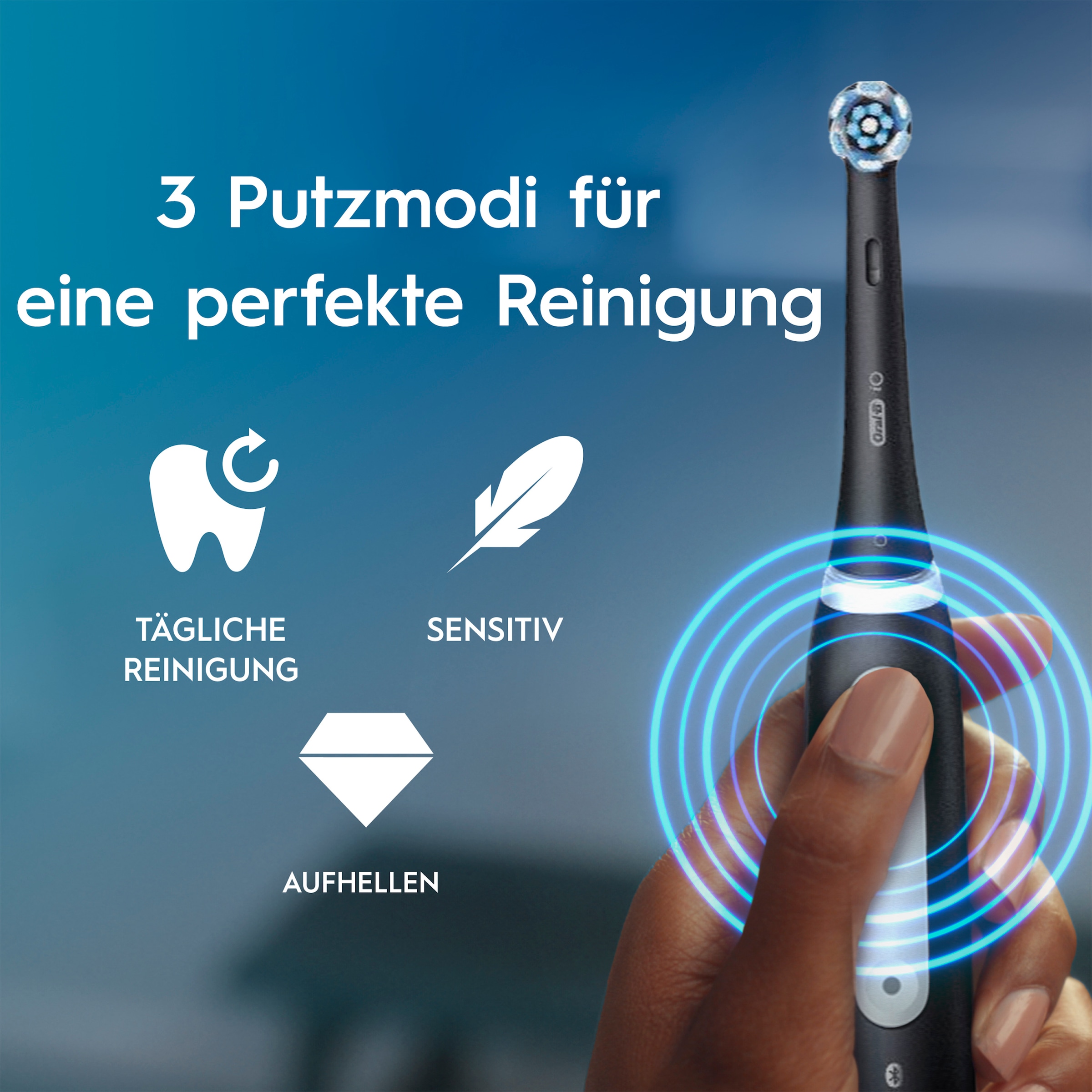 Oral-B Elektrische Zahnbürste »iO Series 3« 3 Stk. Aufsteckbürsten Geschenkedition, Magnet-Technologie, Reise-Etui