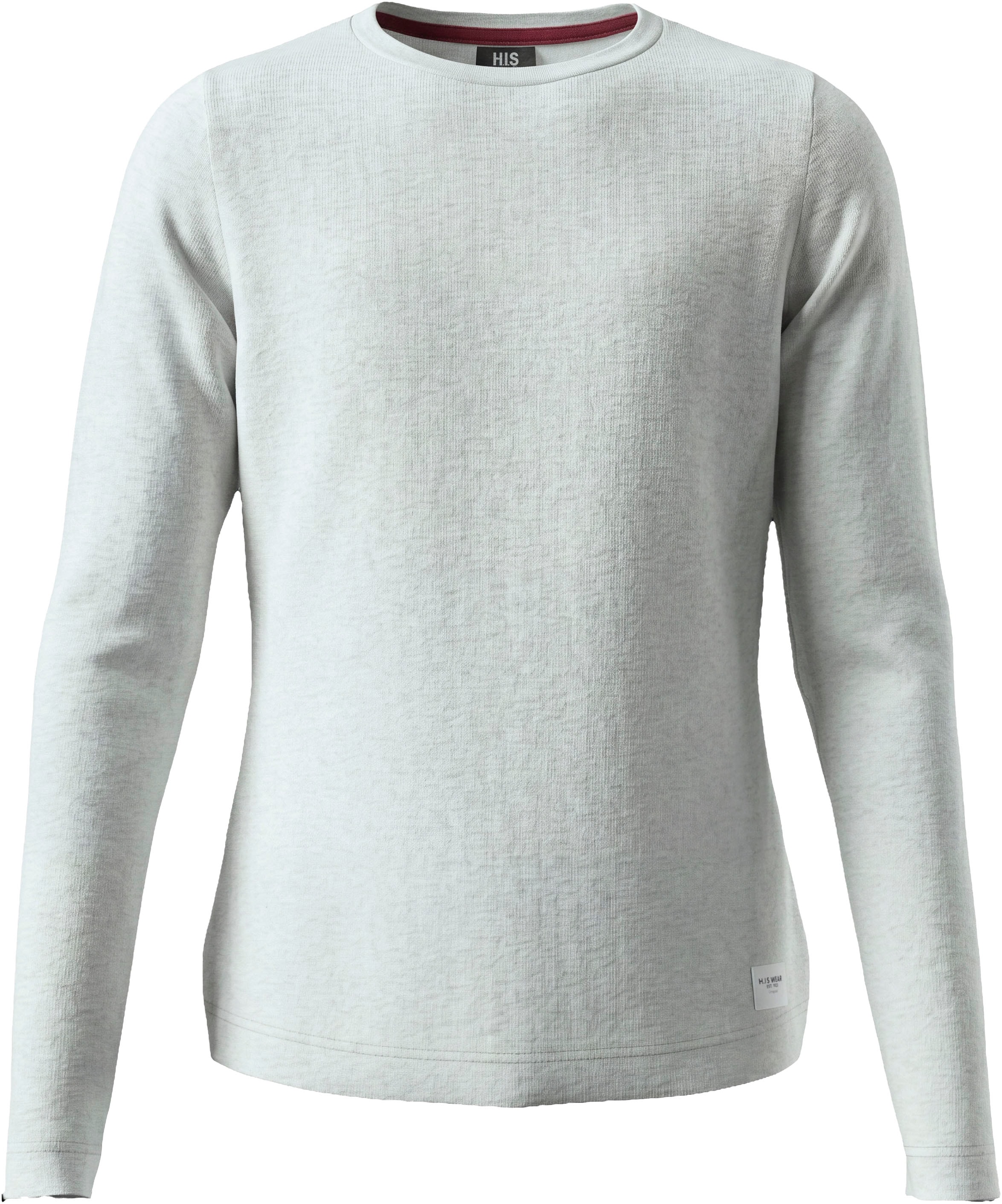 H.I.S T-shirt à manches longues »3er Pack H.I.S Shirts in modischen Farben, Must-Have Basic« Paquet, 3,  3 T-shirts basiques à manches longues en lot, longueur aux hanches, coupe basique