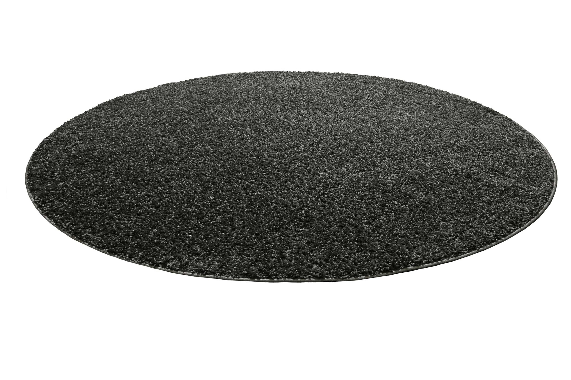 Homie Living Teppich »Gino« rund 30 mm Höhe Hochflor, gewebt, weich, uni, Wohnzimmer, Schlafzimmer, waschbar