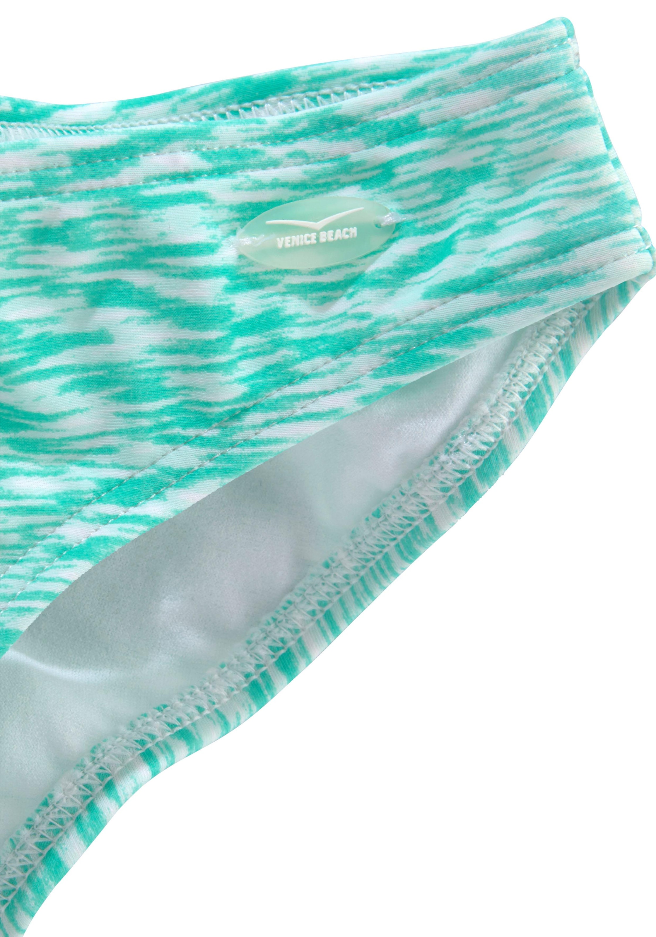 Venice Beach Bandeau-Bikini regulierbares Top, seitliche Stäbchen