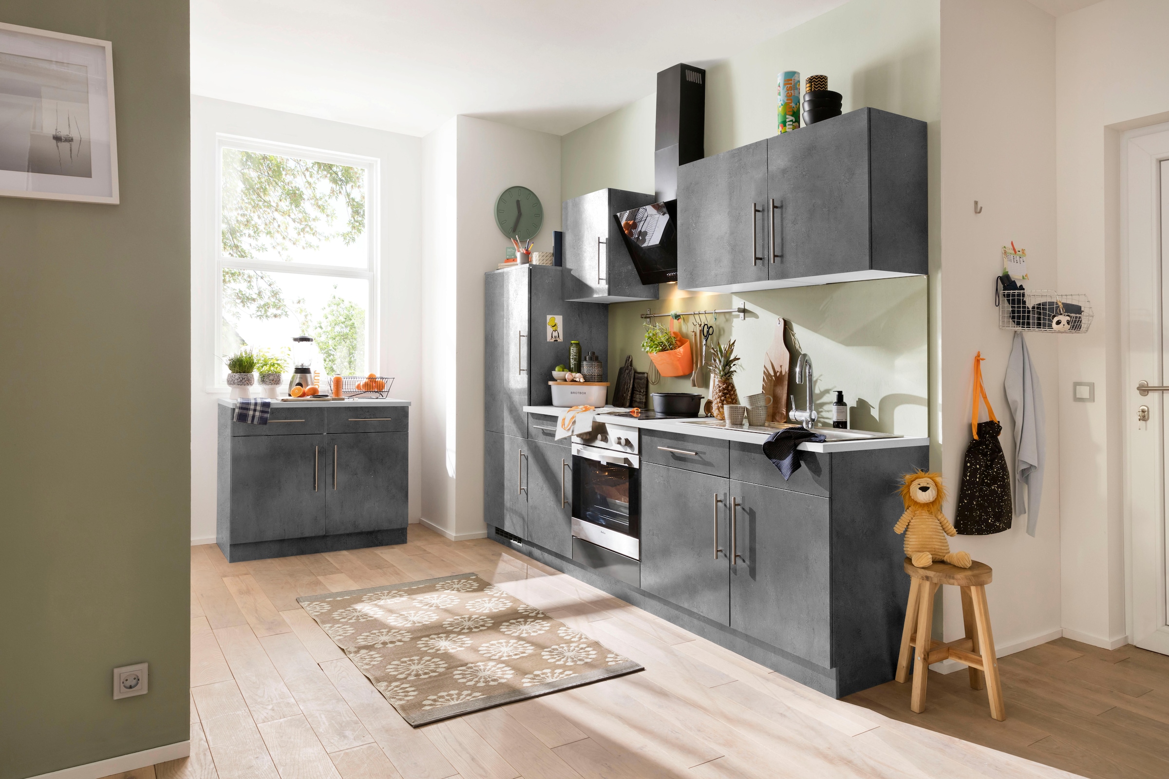 wiho Küchen Küchenzeile »Cali« ohne E-Geräte, Breite 280 cm