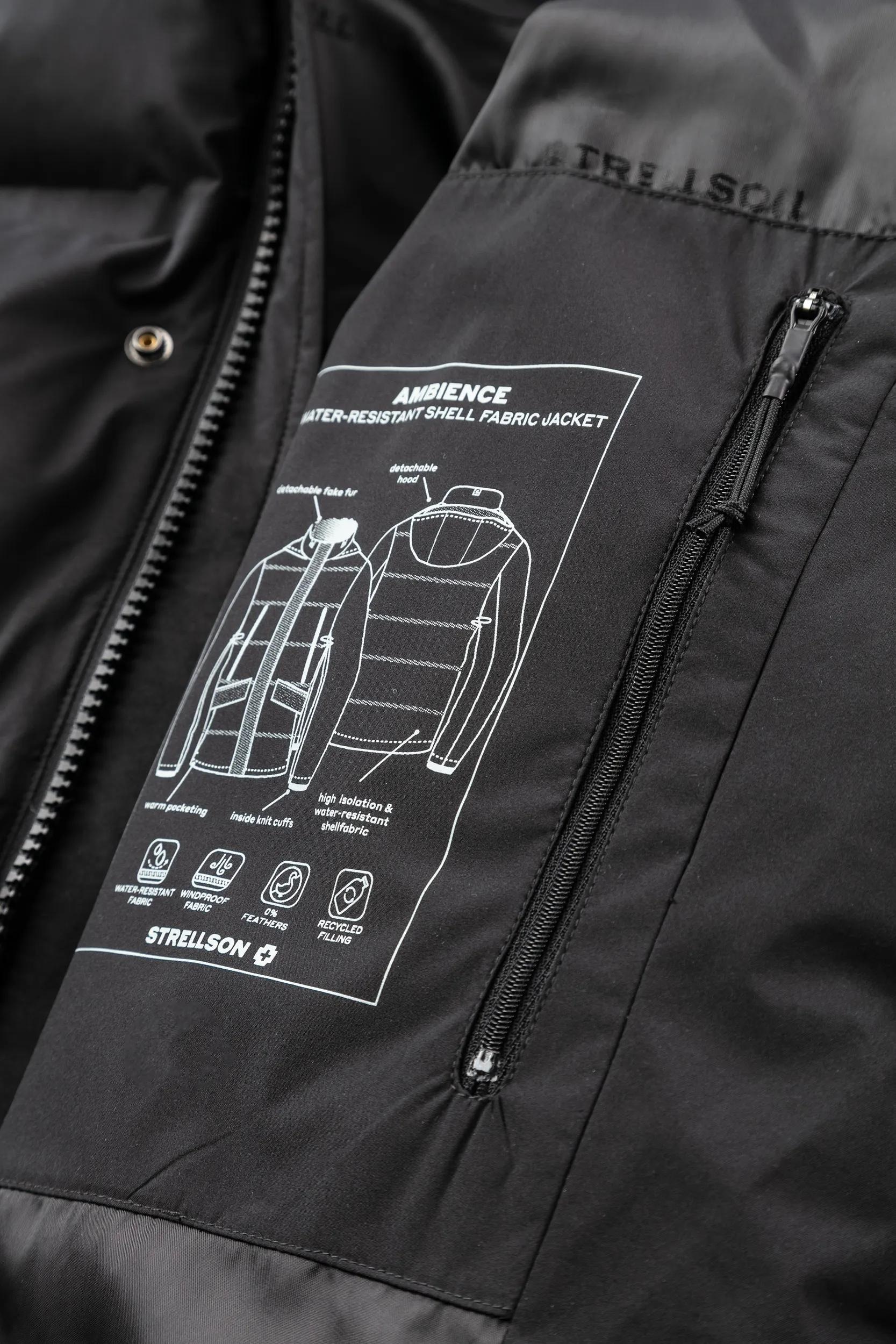 Strellson Parka »Ambience« avec capuche coupe régulière, matériau technique durable, détails amovibles