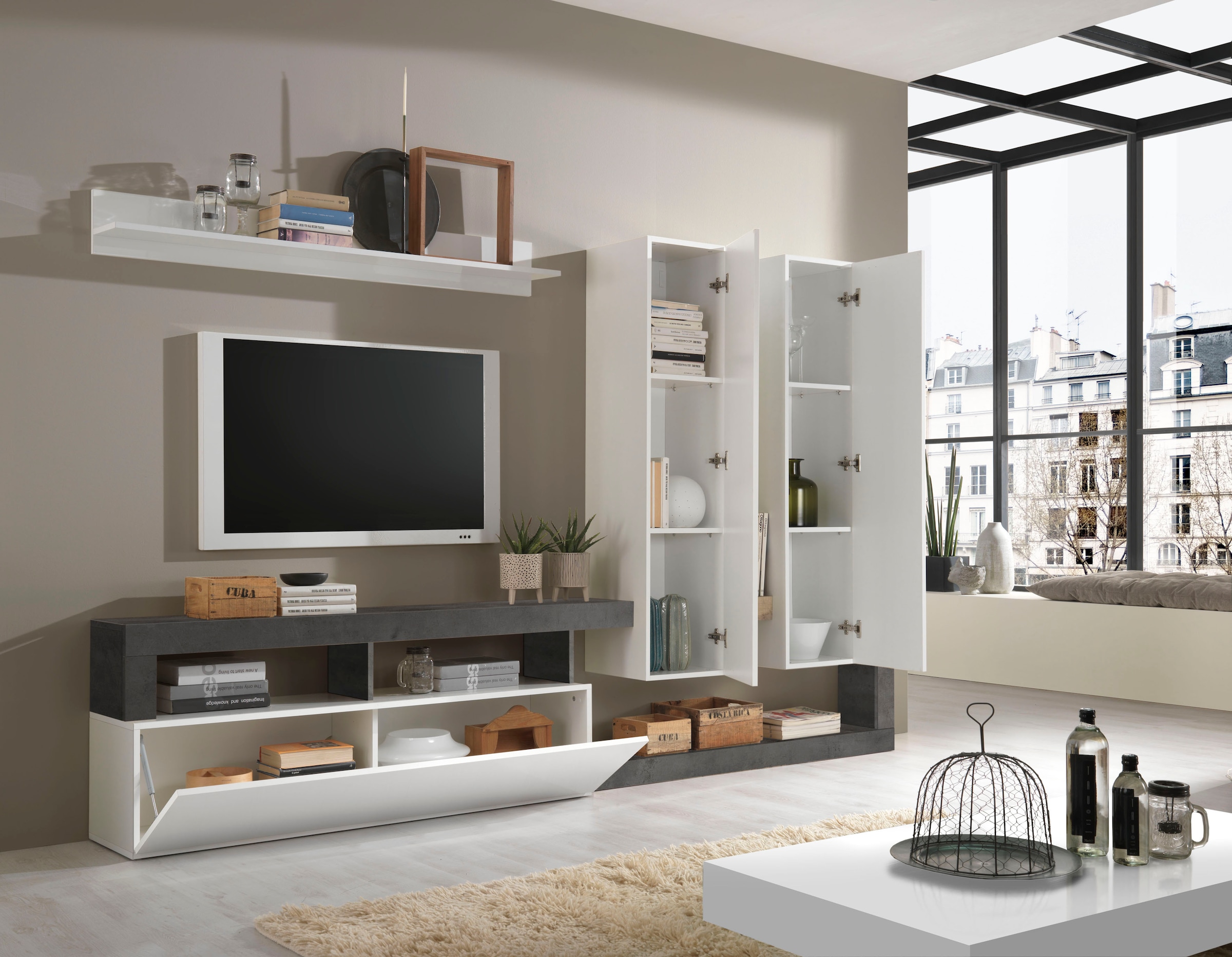 INOSIGN Meuble mural »Hamburg« Set, 4 cuis tlg.