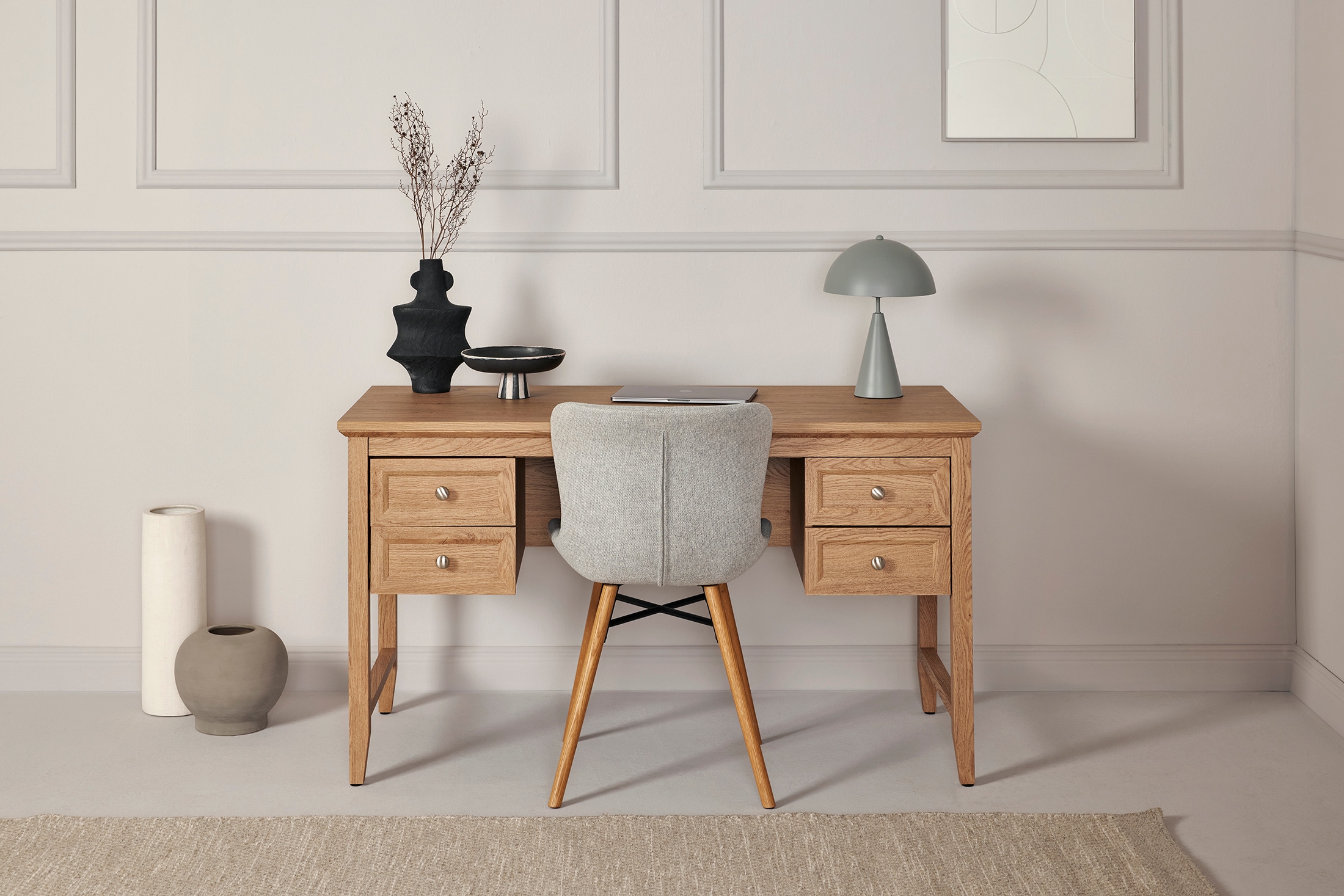 Jahnke Schreibtisch »CLASSIC D 130« 1 Stk. tlg. Schreibtisch, 4 Schubladen, Breite 130 cm