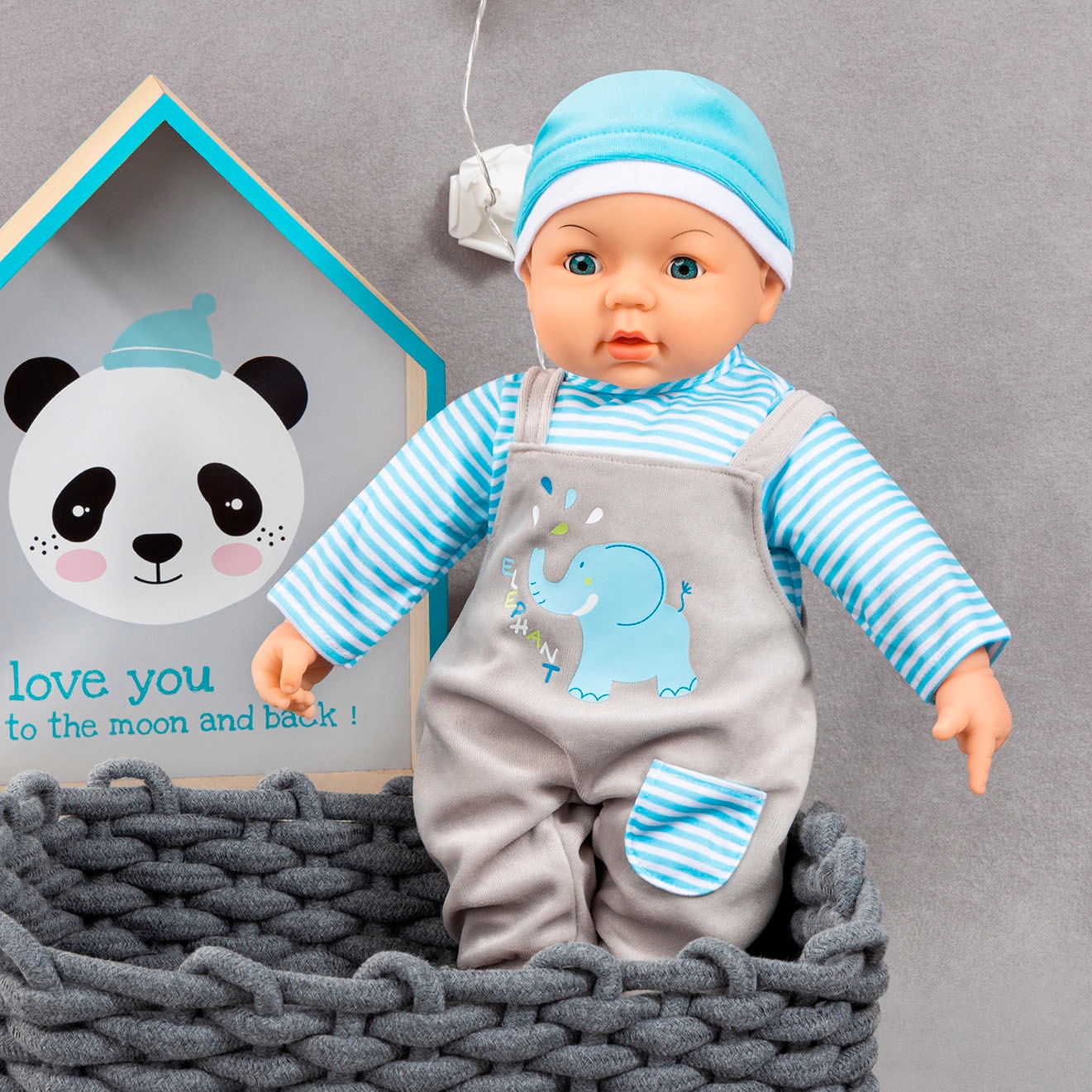 Bayer Vêtements de poupées »Latzhose Elefant 46«