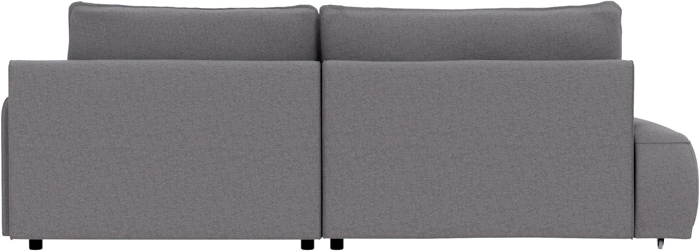 TRENDMANUFAKTUR Ecksofa »Fordon II, Schlafsofa mit Bettkasten, Couch in L-Form, Breite 250 cm« in Struktur LUMOS, 3D-Effekt, anthrazit, Armlehne rechts