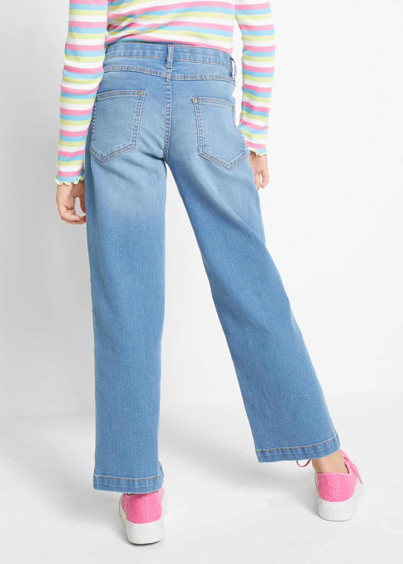 bonprix Jeans large , Wide-Leg-Jeans Mid Waist
