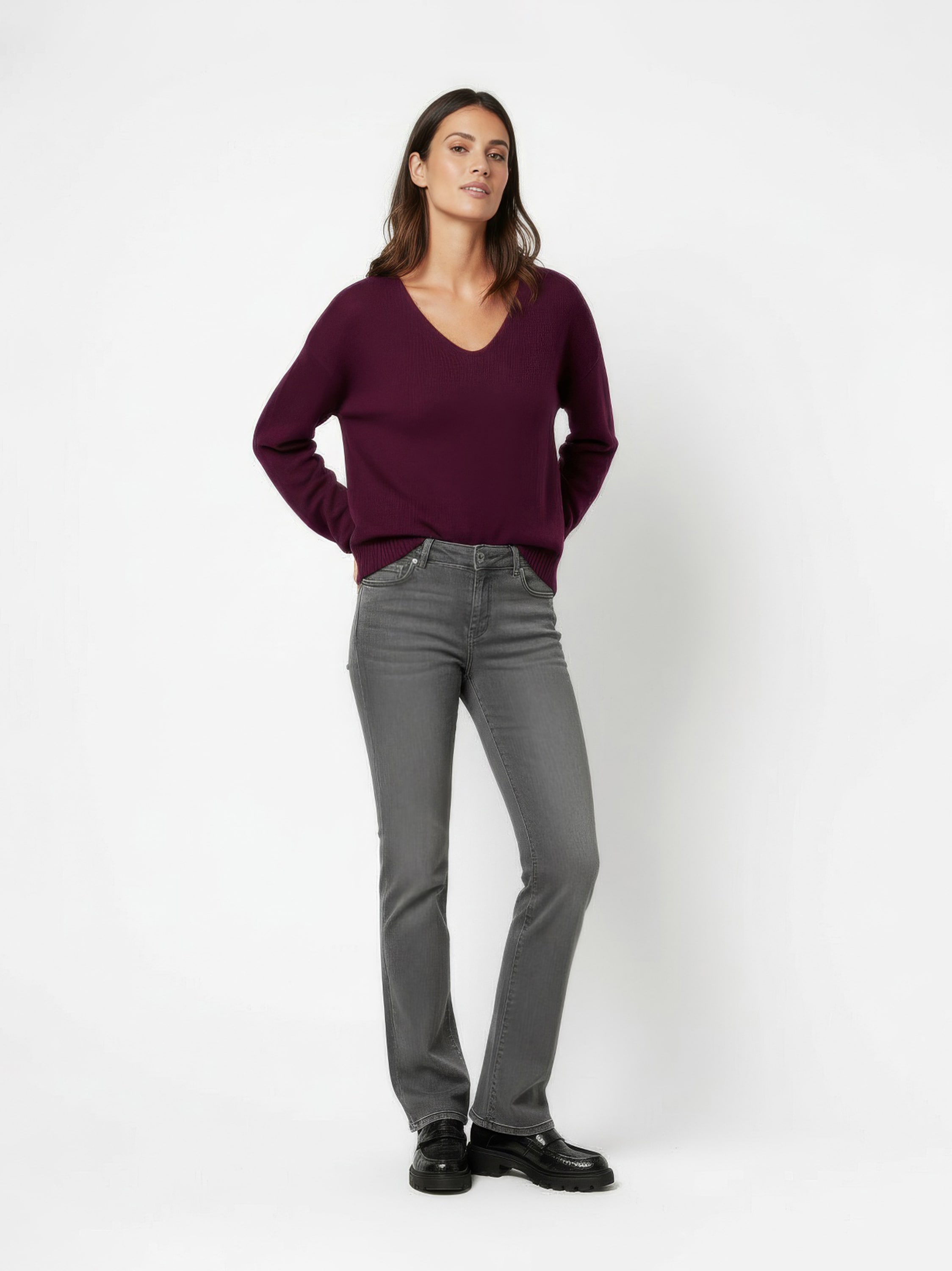 TONI Bootcut-Jeans »Jeans Perfect Shape Bootcut« Slim-Fit in elastischem Materialmix