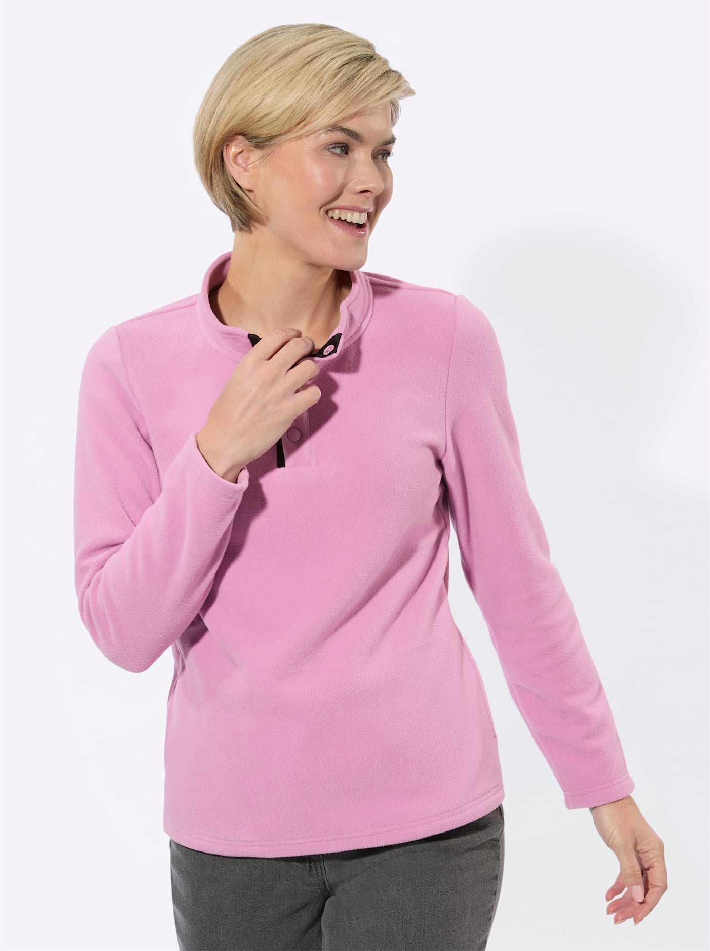Classic Basics T-shirt en polaire »Fleece-Shirt« 1