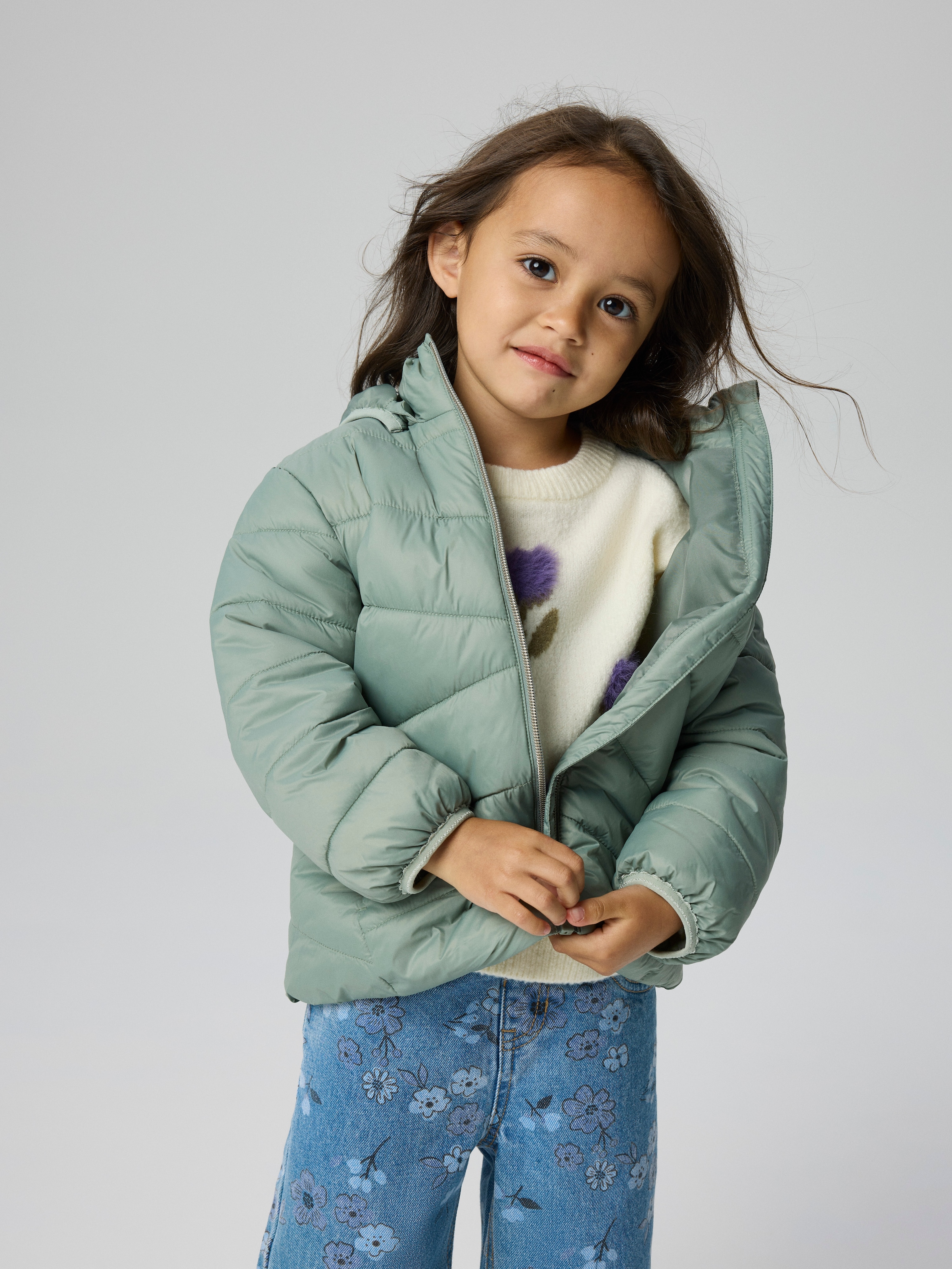 Name It Steppjacke »NMFMARBLE JACKET PB1« mit Kapuze Kunstfaser