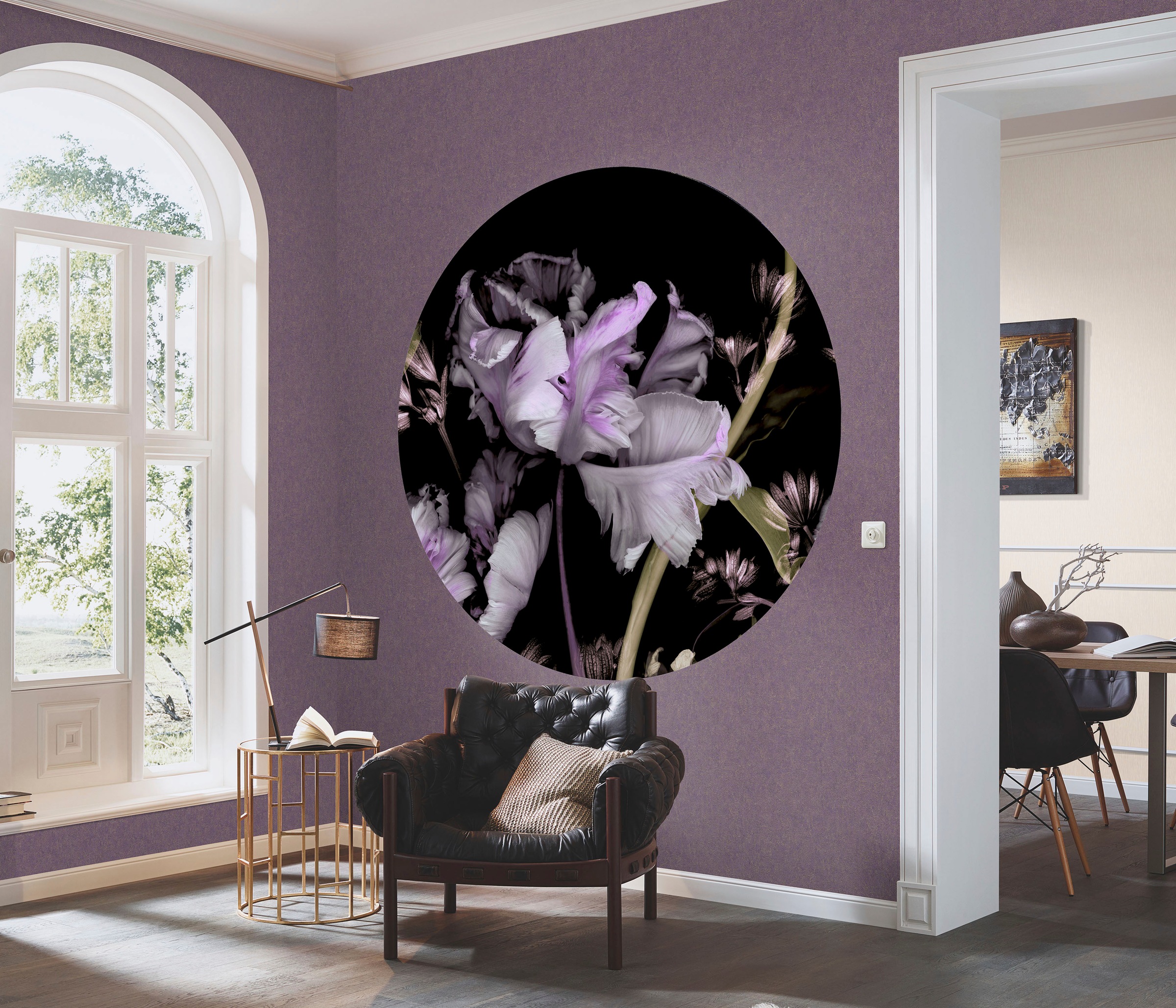 Fashion for walls Papier peint photo »Tiao Hua« floral lisse sans phtalates