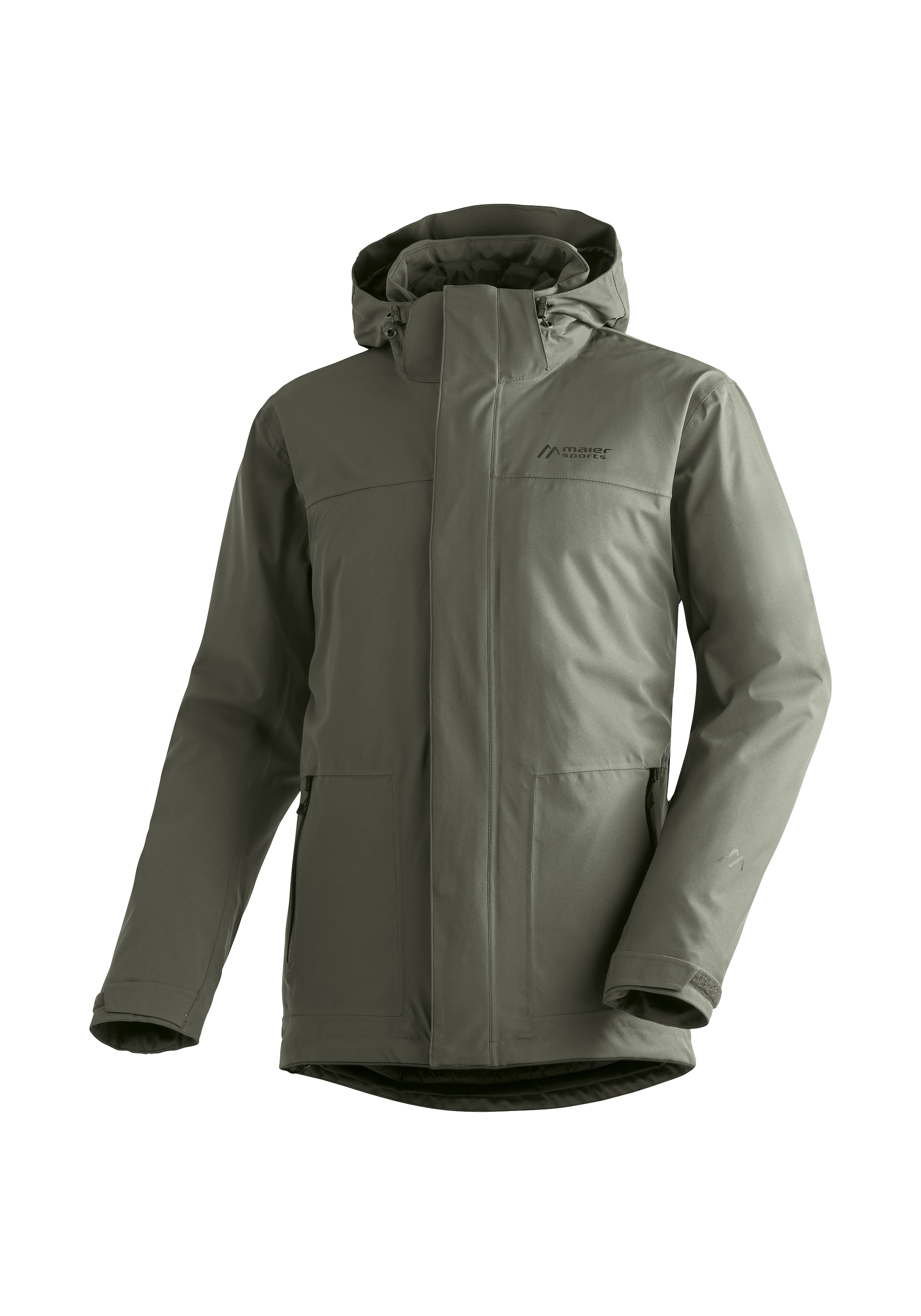 Maier Sports Veste d'hiver »Peyor 3in1« Veste homme chaude, veste de pluie matelassée, imperméable + respirante
