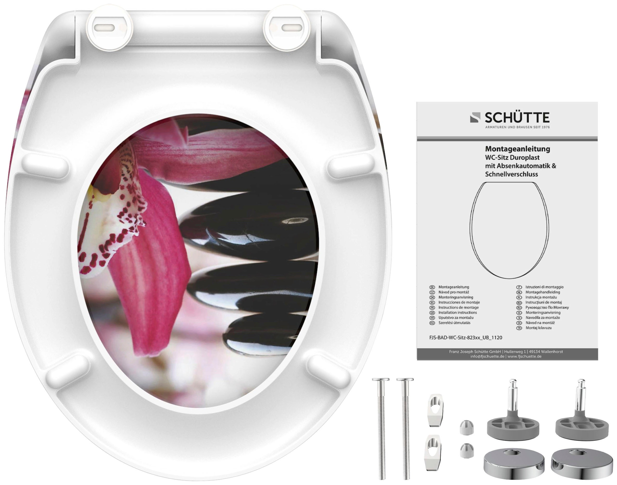 Schütte WC-Sitz »Wellness« Duroplast, mit Absenkautomatik und Schnellverschluss