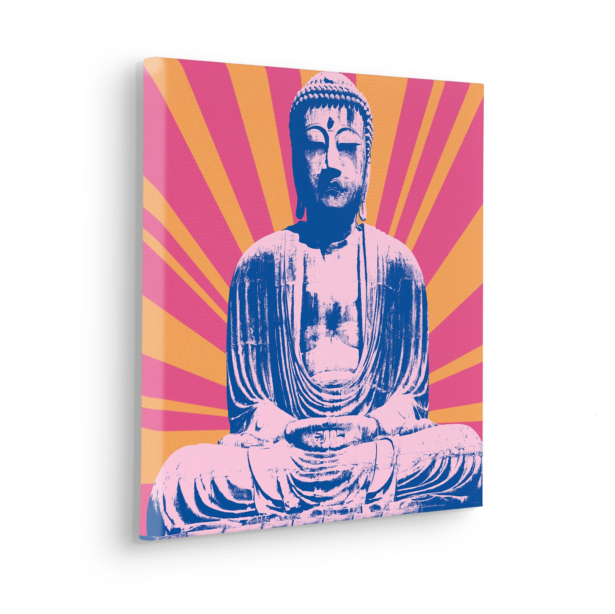 Komar Tableau sur toile »Hippie Buddha - Grösse 40 x 40 cm« 1 cuis tlg. Keilrahmenbild mi Echtholzrahmen