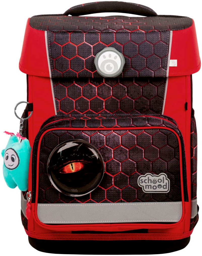 SCHOOL-MOOD® Schulranzen »Champion Pro« retroreflektierende Flächen mit LED-Patchy