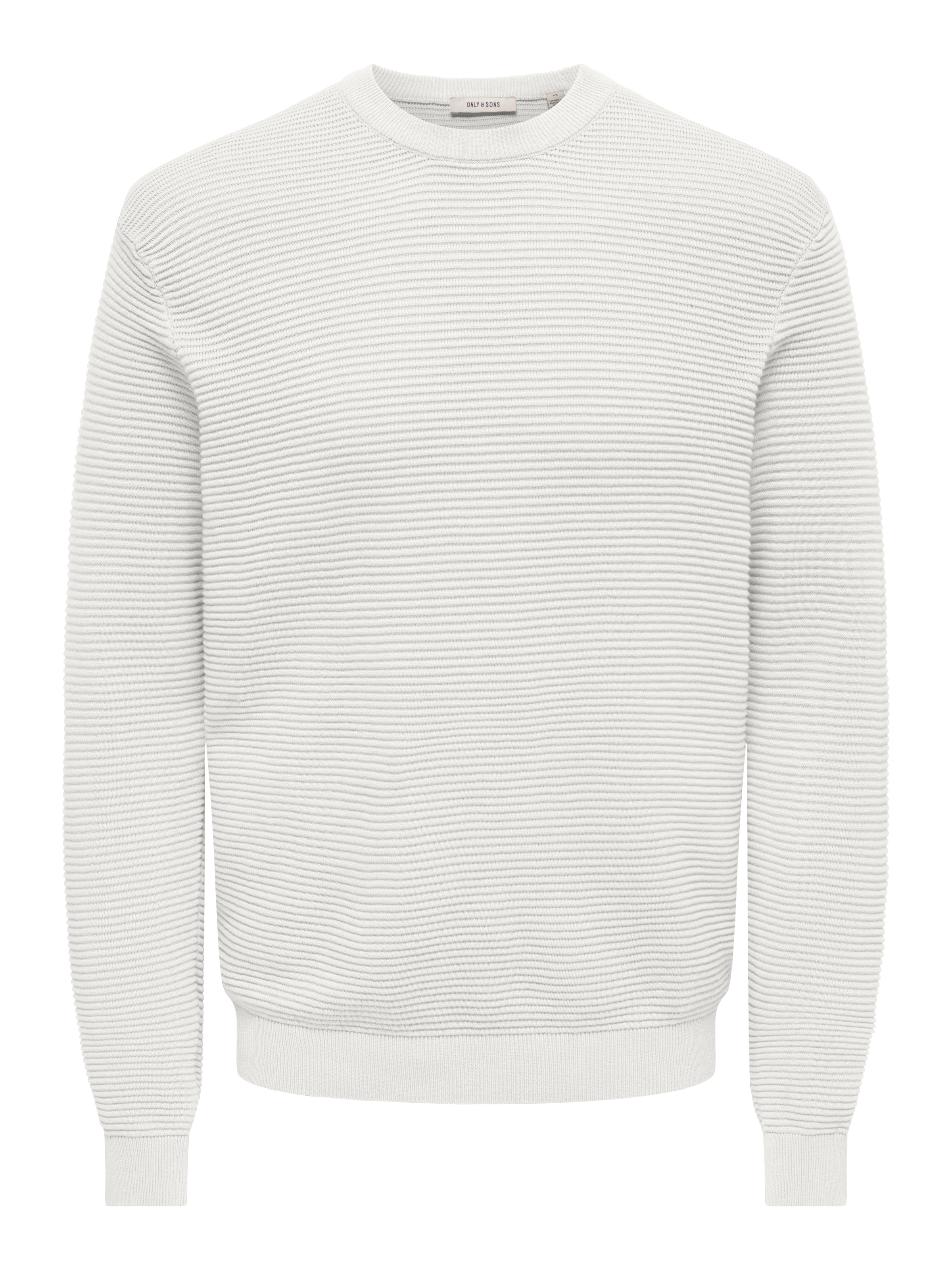 ONLY & SONS Pull à col rond »ONSRON REG LS CREW NECK KNIT NOOS« Baumwolle, regular fit