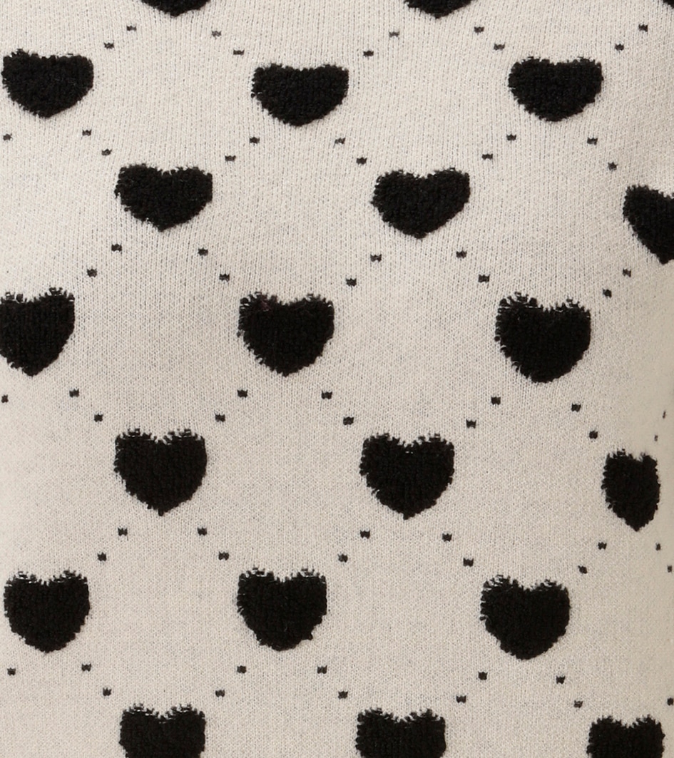 Aniston SELECTED Pull en tricot avec cœurs et pois tricotés - NOUVELLE COLLECTION