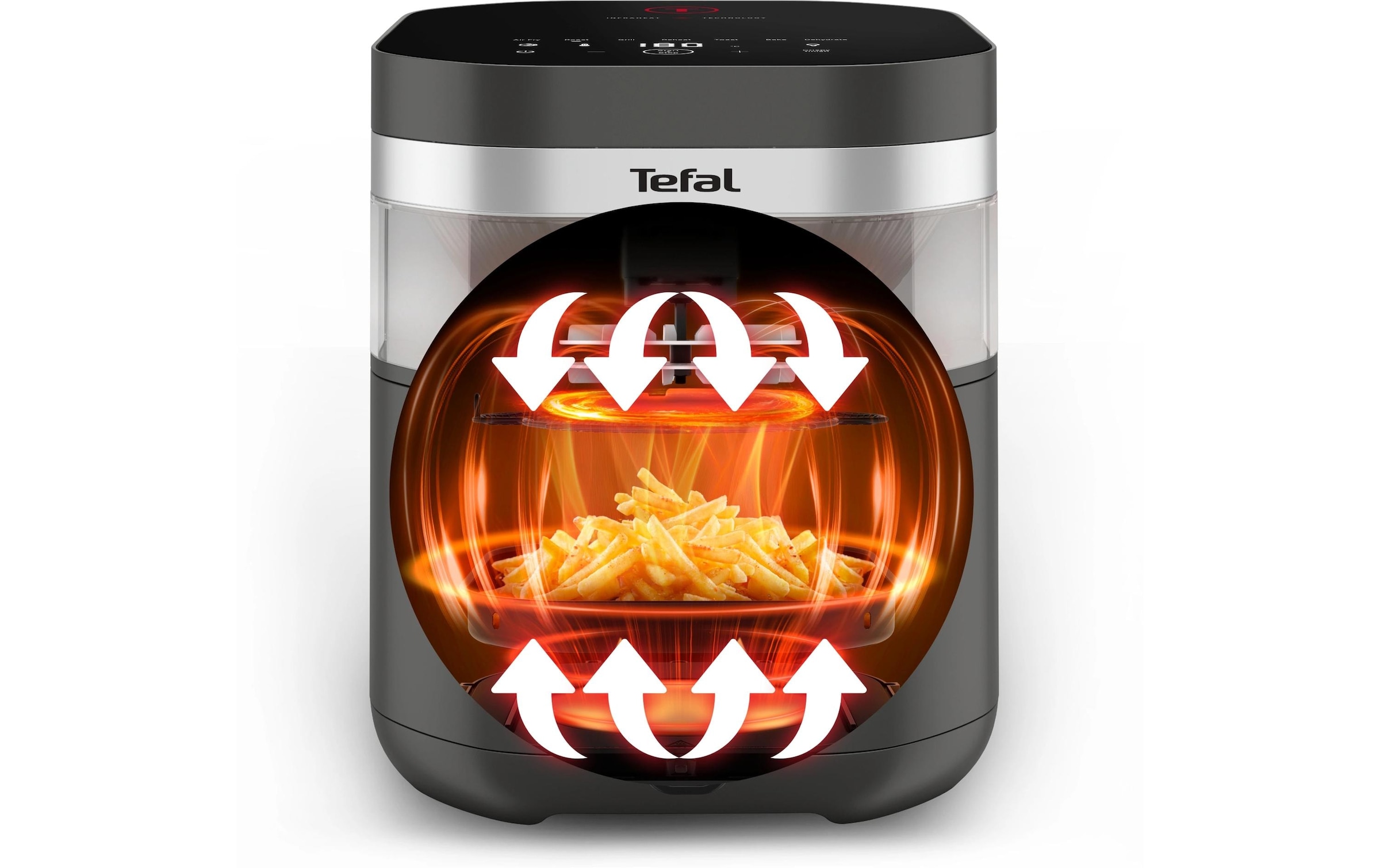 Tefal Heissluftfritteuse »Easy Fry Infrared« 8 Programme, Sichtfenster, doppelte Heizelemente, EY832H