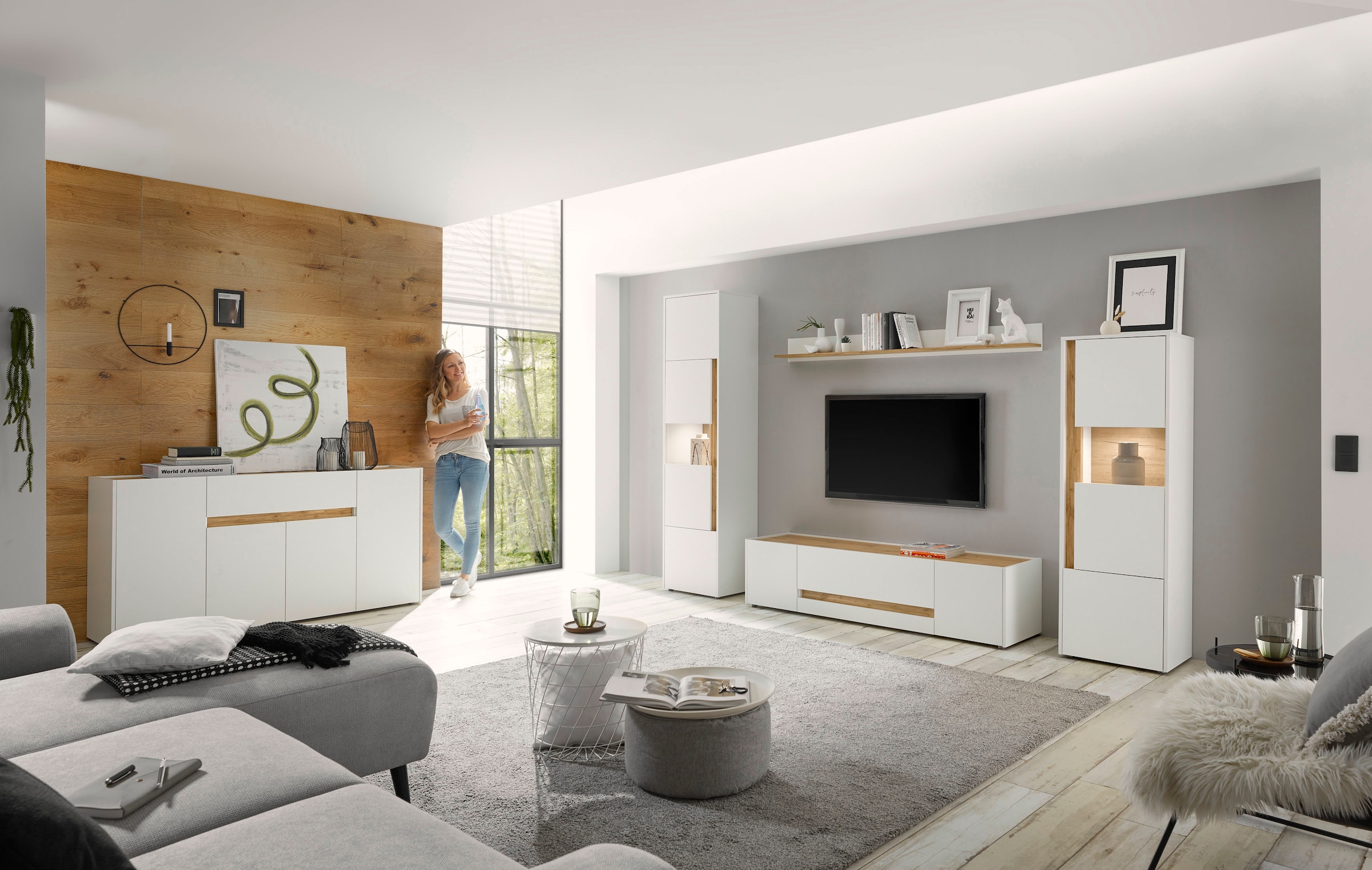 INOSIGN Meuble mural »City/Giron, moderne Anbauwand, Komplettset in vielen Farben verfügbar« Set, 4 cuis tlg.