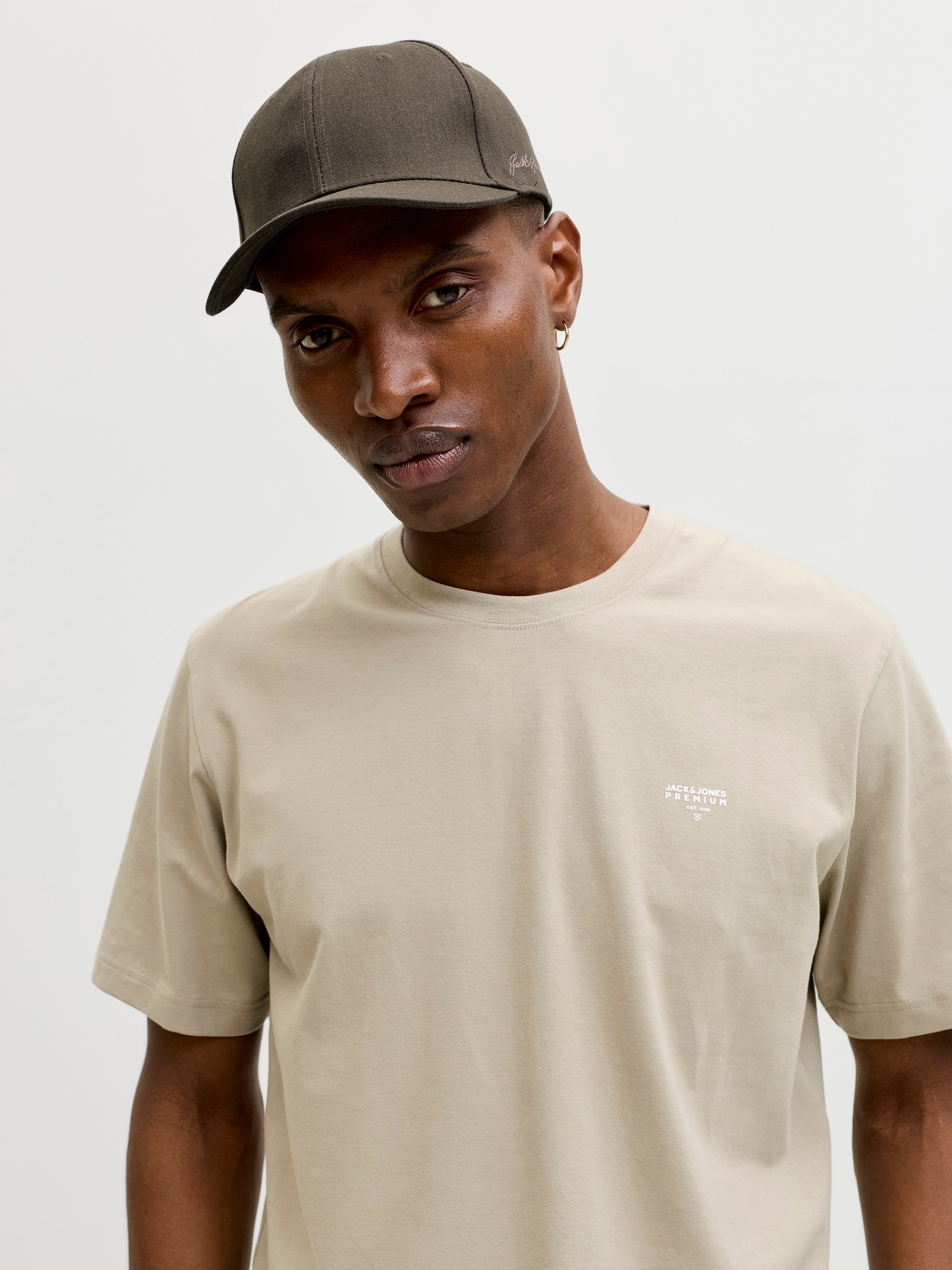 Jack & Jones Casquette de baseball »JACBASE LOUIS LINEN BLEND CAP SN« avec branding