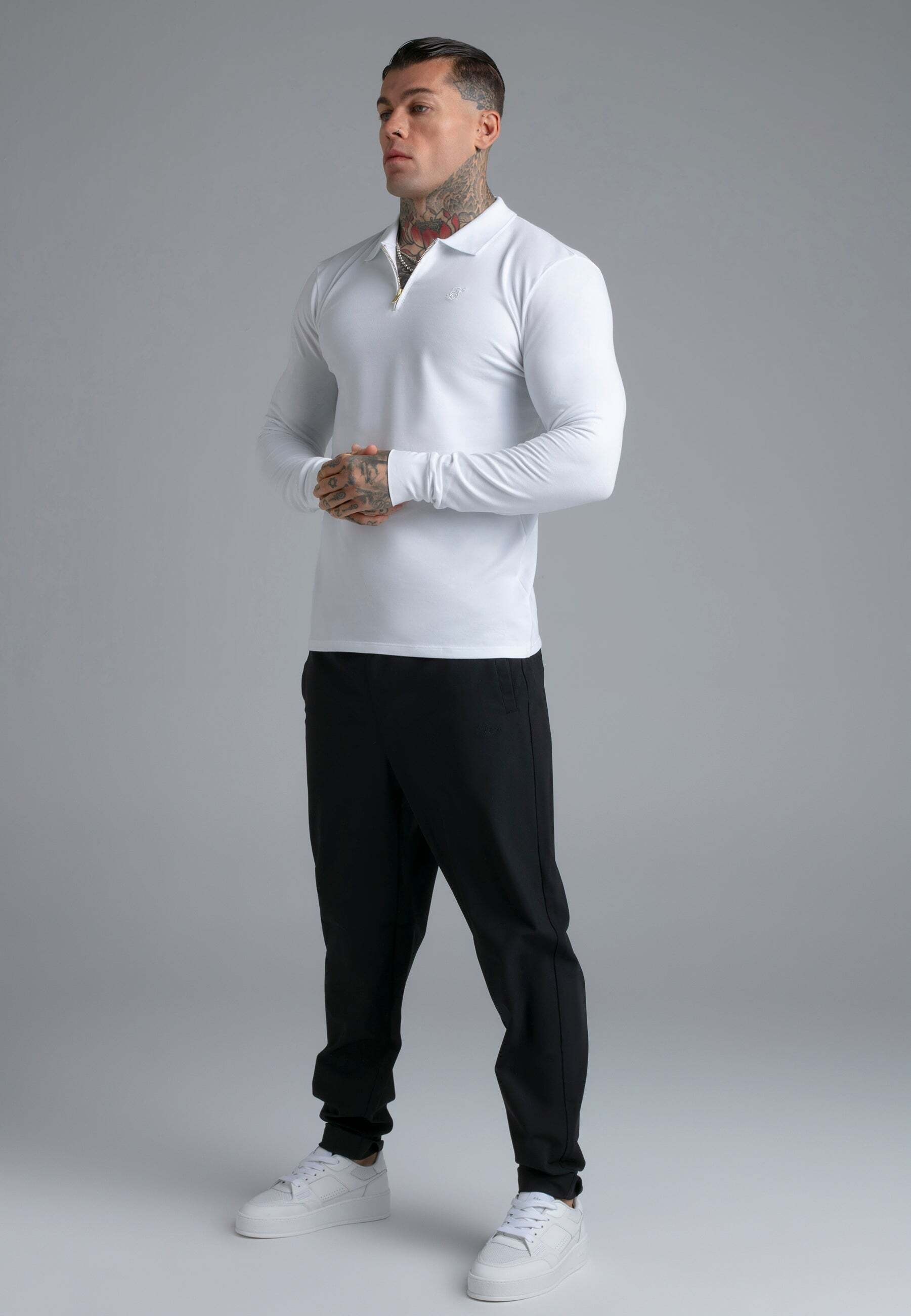 Siksilk Langarm-Poloshirt »Siksilk Langarmpolo Longlseeved Zip«
