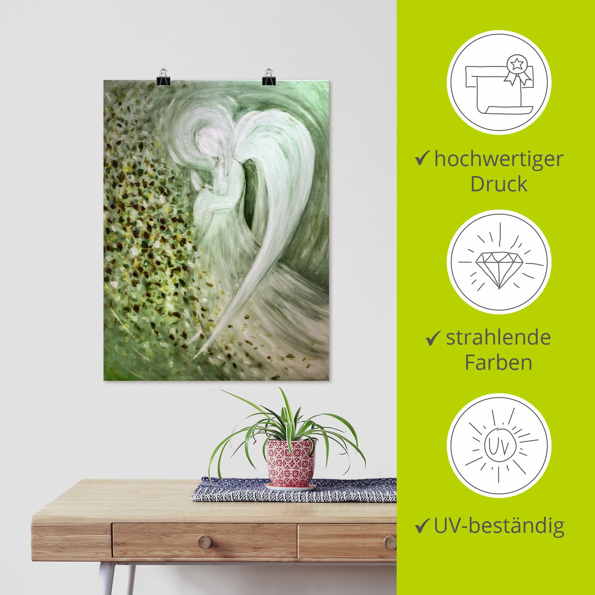 Artland Fresque murale »Engel II« 1 cuis tlg. als Leinwandbild, Poster in verschied. Grössen