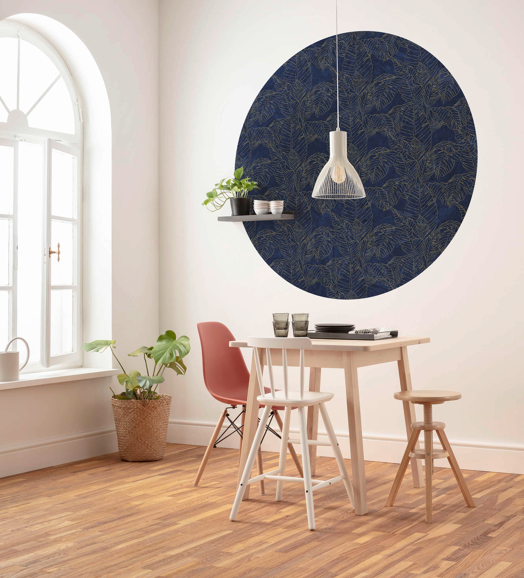 Komar Papier peint intissé »Vlies selbstklebend - Royal Blue - Grösse 125 x 125 cm« imprimé Wohnzimmer, Schlafzimmer