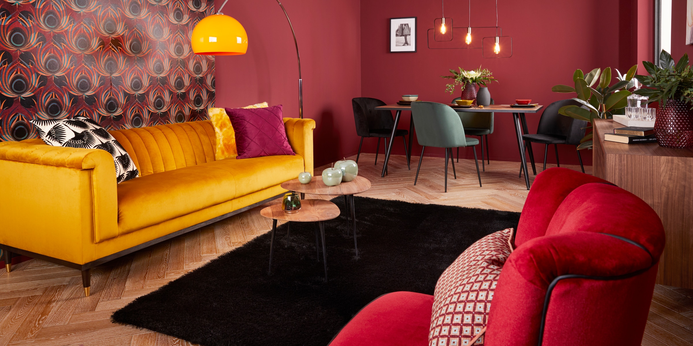 H.O.C.K. Coussin décoratif »Harry Devin« Kissenhülle mit Füllung, 1 Stück