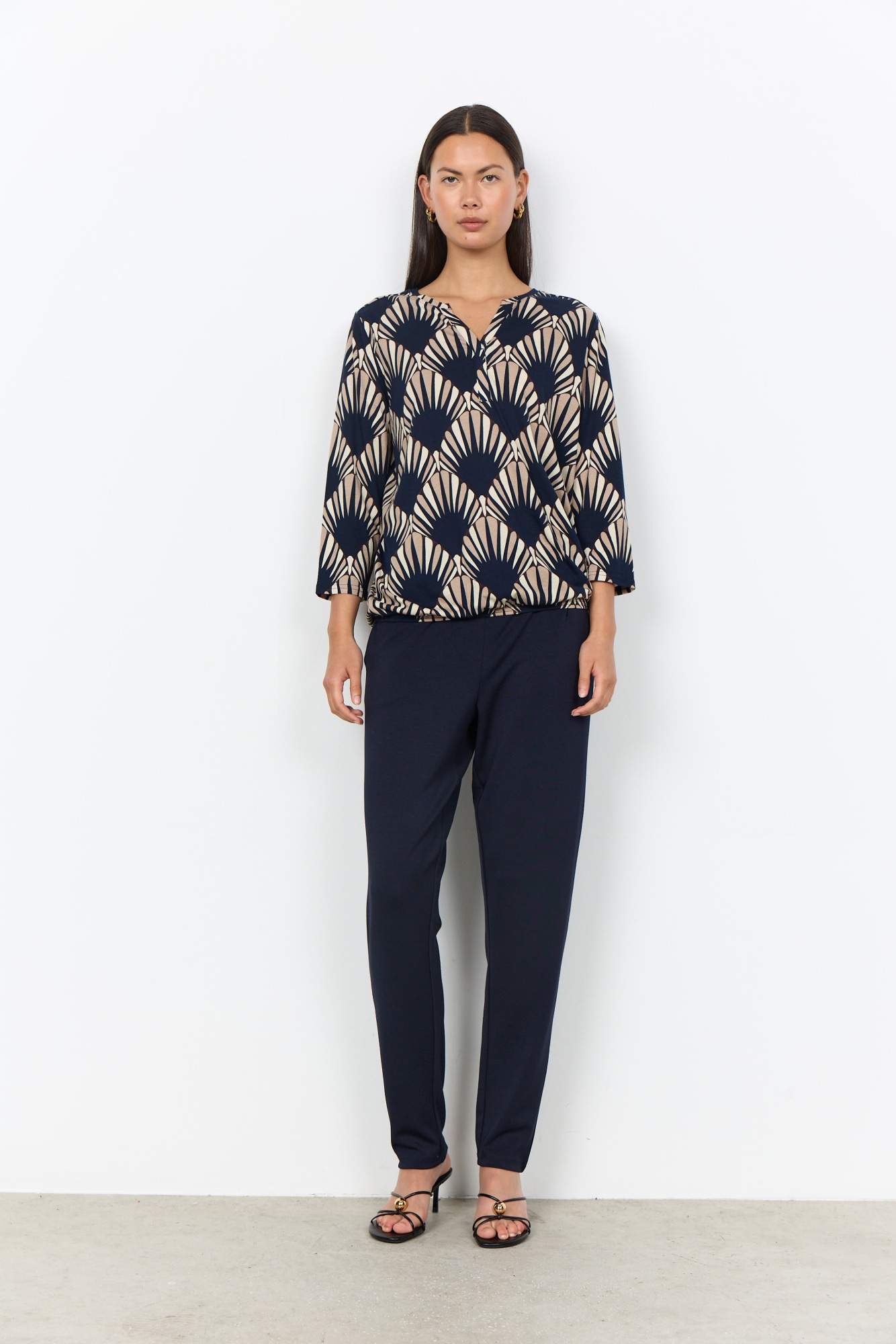 soyaconcept Chemisier à chemise »SC-FELICITY AOP 555« mélange de coton