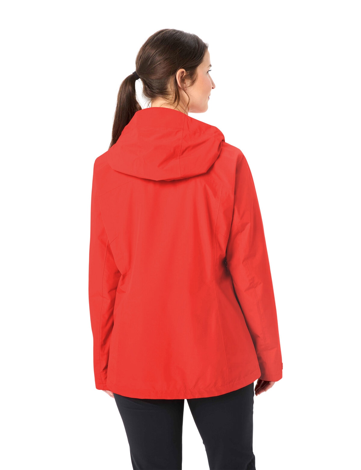 VAUDE Veste de pluie »WOMEN'S STRATHCONA JACKET« avec capuche avec capuche à cordon, imperméable, coupe-vent, respirant,