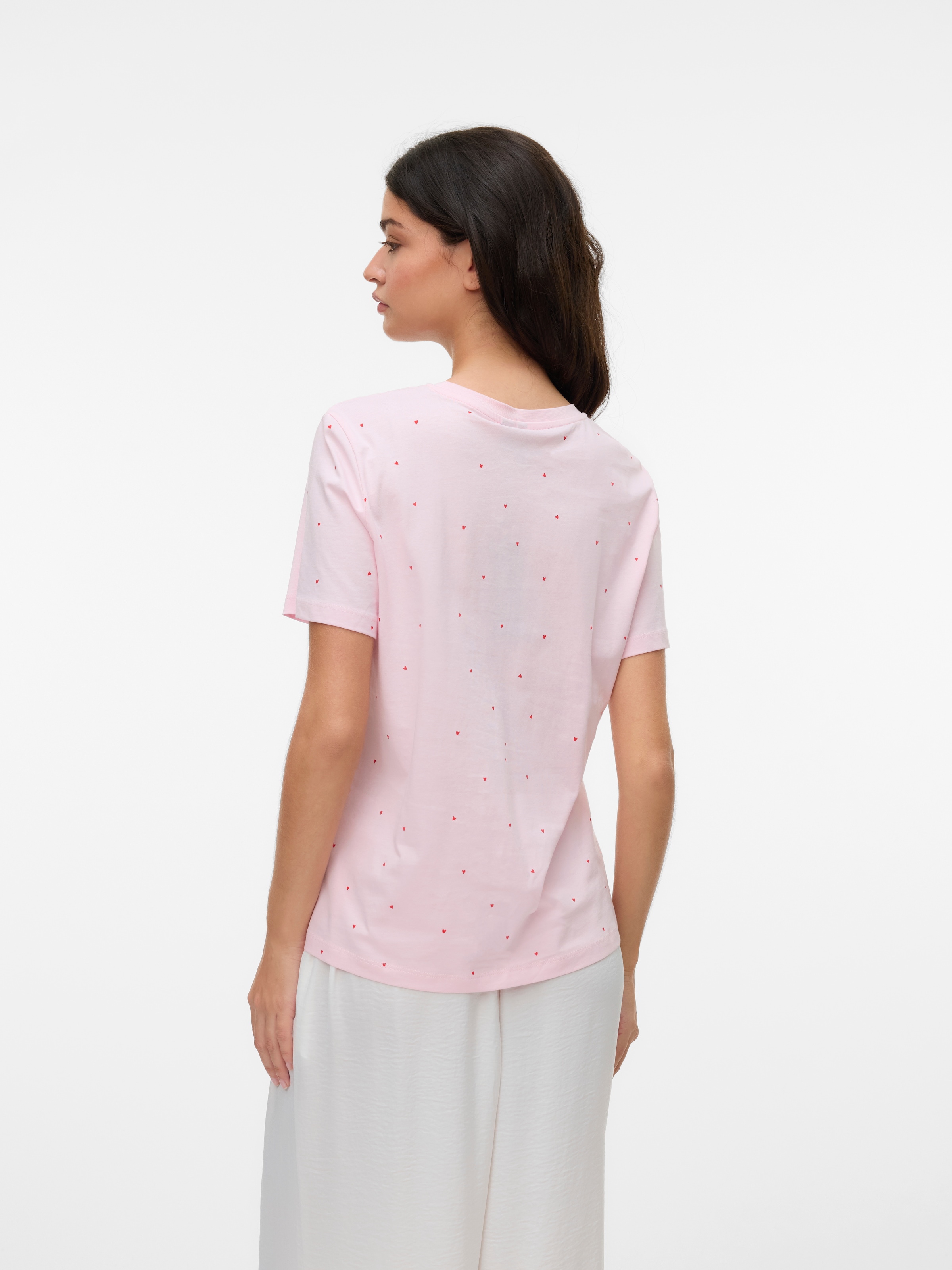 Vero Moda T-shirt à manches courtes »VMPAULINA AOP SS T-SHIRT GA JRS NOOS« Baumwolle, regular fit
