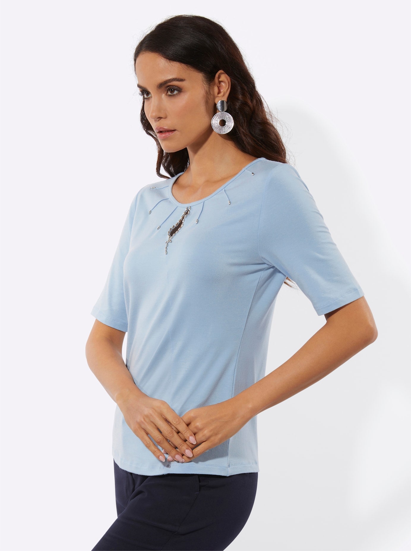 creation L T-shirt à manches courtes »Lyocell-Shirt« 1 pièces