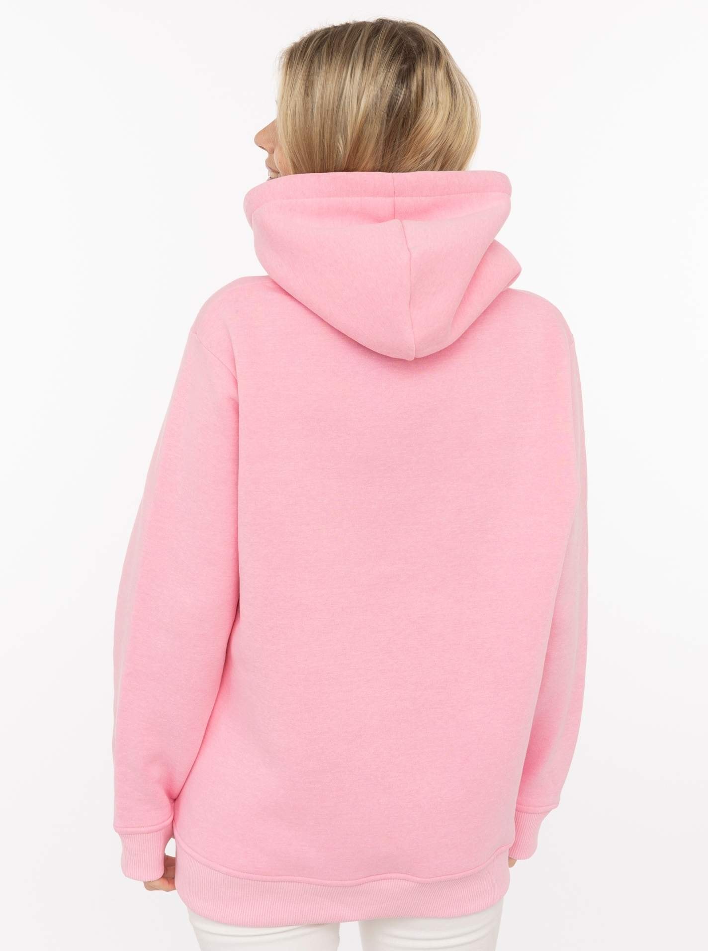 Zwillingsherz Hoodie »"AMOUR"«, gesticktes Motiv mit Herzen und Spitze, Kapuze, Kängurutasche
