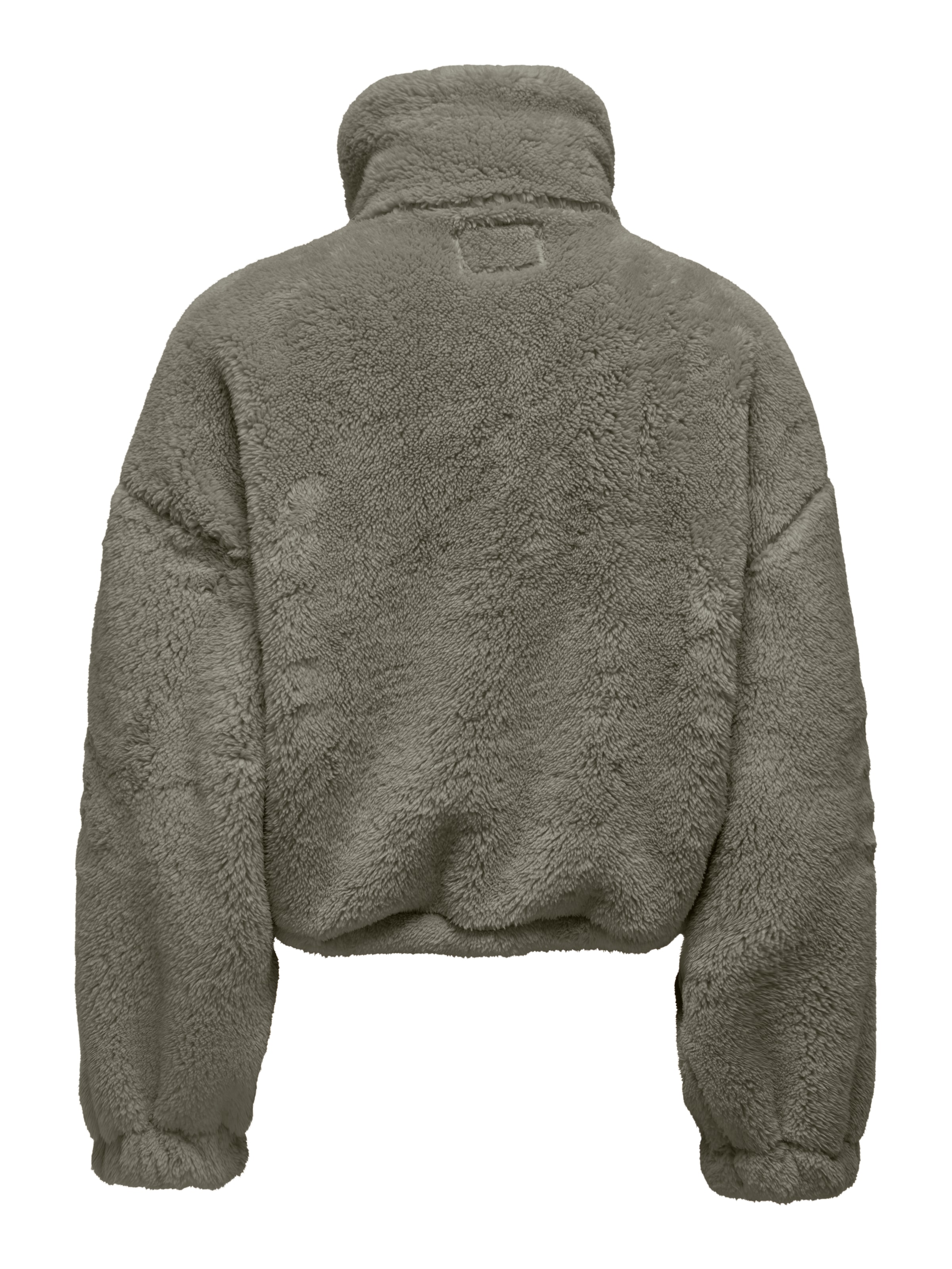 ONLY Plüschjacke »ONLANNA CONTACT LIFE SOL JACKET CC OTW« mit aufgesetzten Taschen, weiche Plüschqualität
