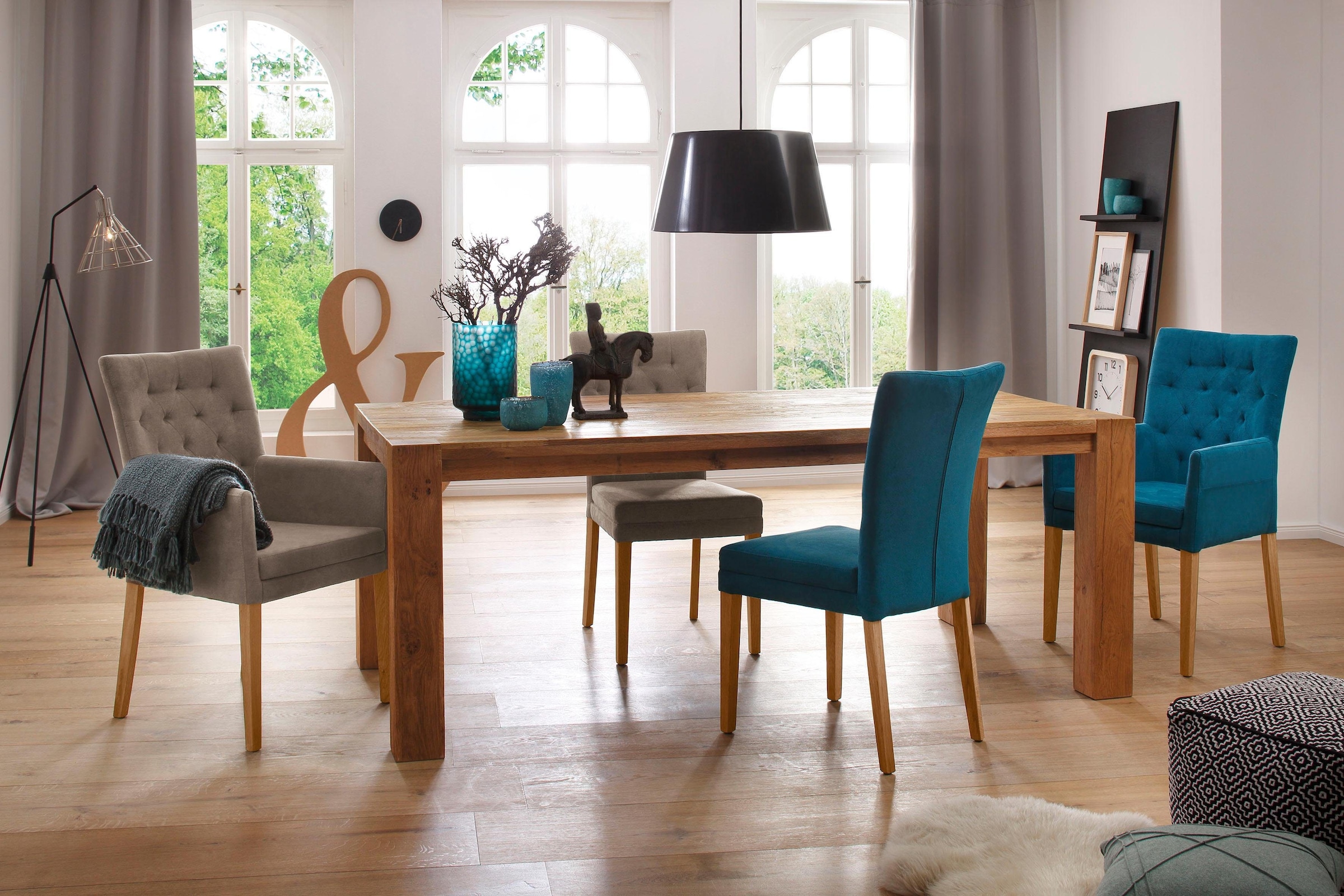 Home affaire Chaise de salle à manger »Colorado BESTSELLER Polsterstuhl« (Set) 2 cuisBeine in eiche oder nussbaum. Im 2er, 4er oder 6er-Set