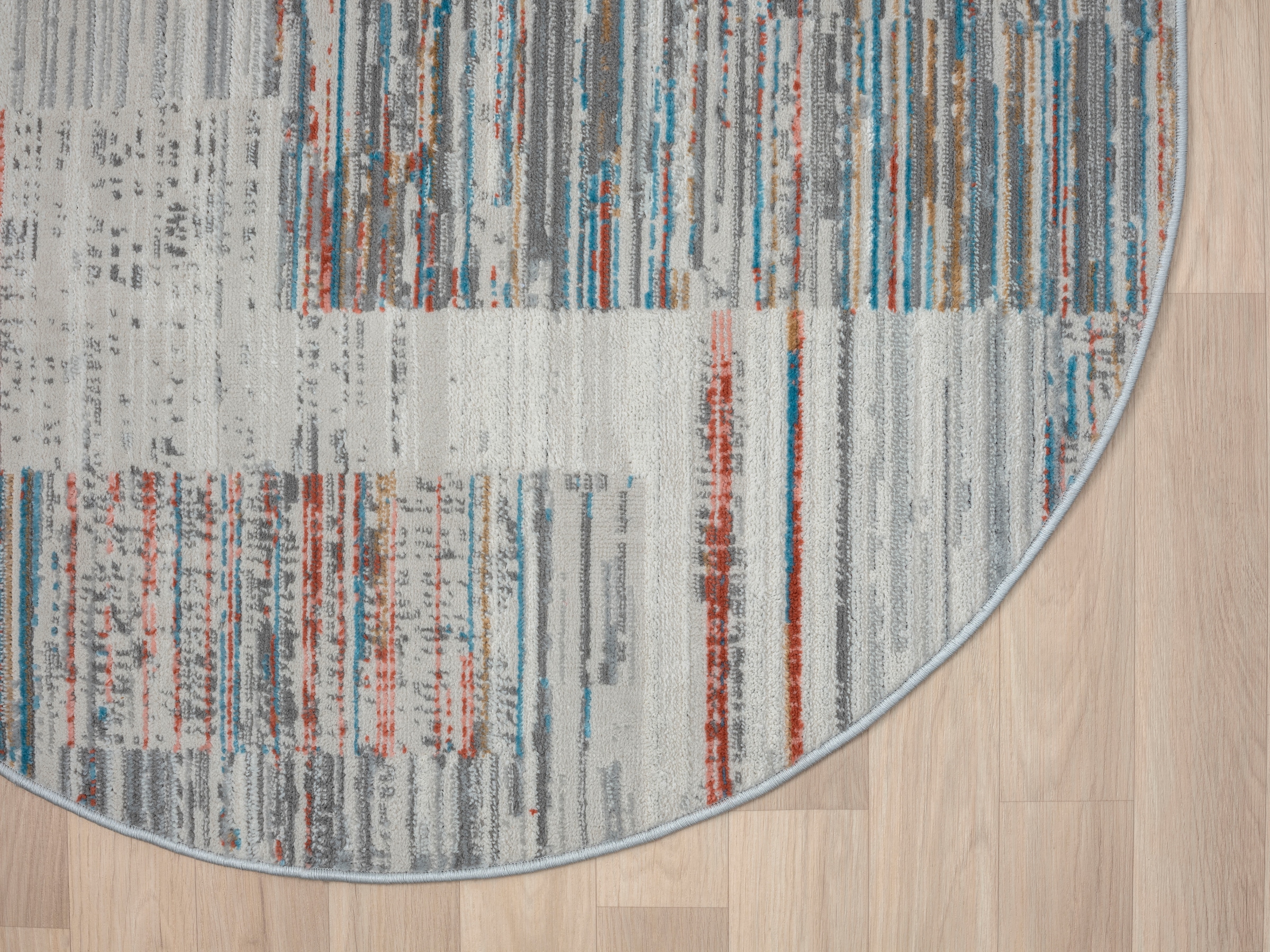 GOODproduct Teppich »Ziven« rund 8 mm Höhe Kurzflor, modernes Design, pflegeleicht, Wohnzimmer